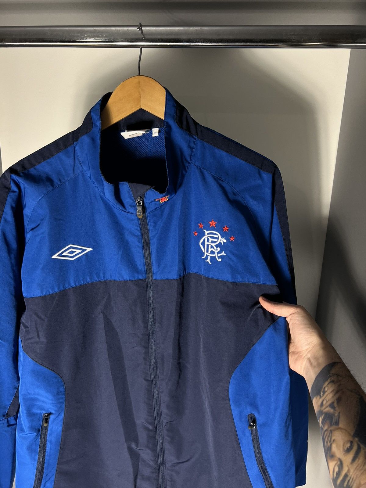 Umbro VINTAGE UMBRO FC RANGERS SCOTLAND SOCCER JERSEY RETRO Y2K Size US XL / EU 56 / 4 - 14 Thumbnail