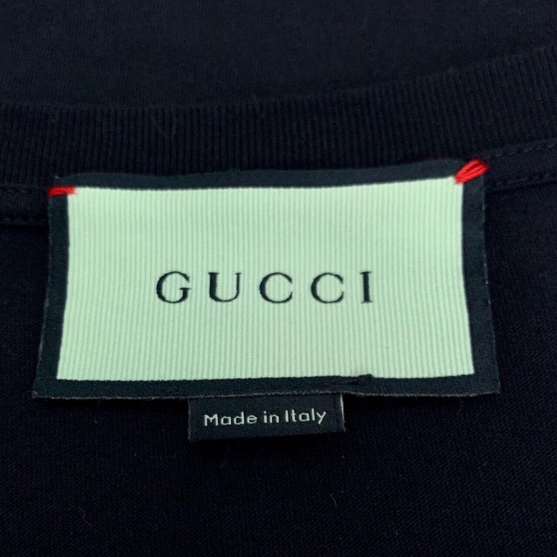 Gucci Gucci Logo letter apple print black cotton short-sleeved T- Size US L / EU 52-54 / 3 - 7 Thumbnail