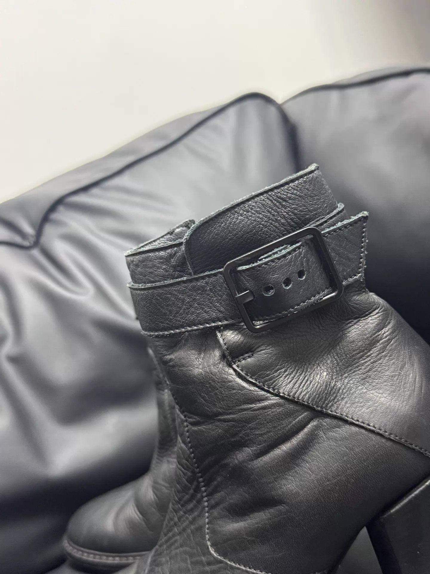 Helmut Lang Helmut Lang 03aw leather boot 36.5 9/10 indie sleaze Size US 6 / IT 36 - 4 Thumbnail