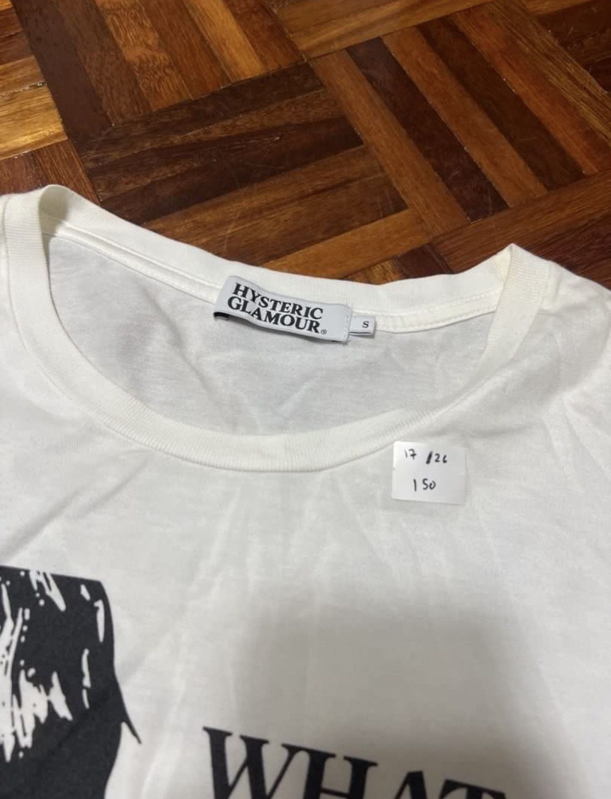 Hysteric Glamour Hysteric Glamour What Do Naughty Girls Hide White Tee Size US S / EU 44-46 / 1 - 3 Thumbnail
