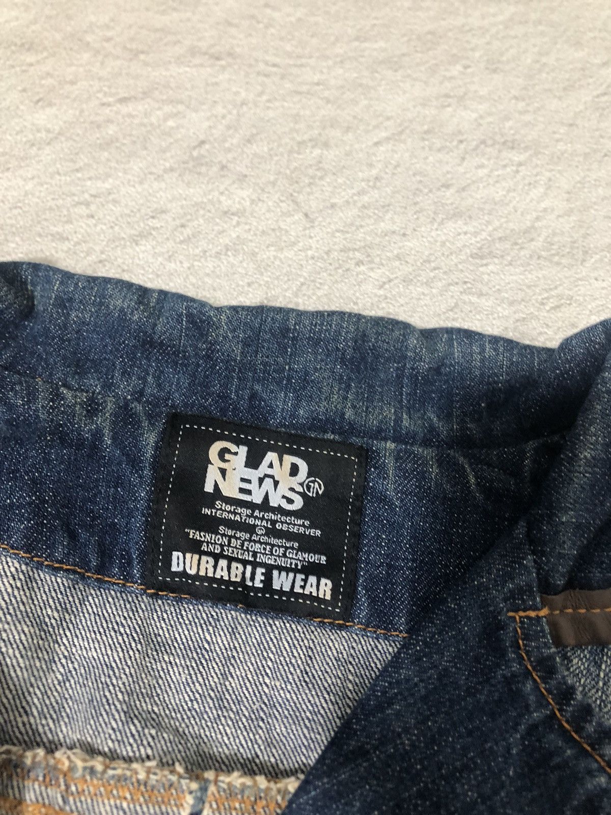 Japanese Brand 📦 vintage gladnews denim jacket Size S / US 4 / IT 40 - 2 Thumbnail