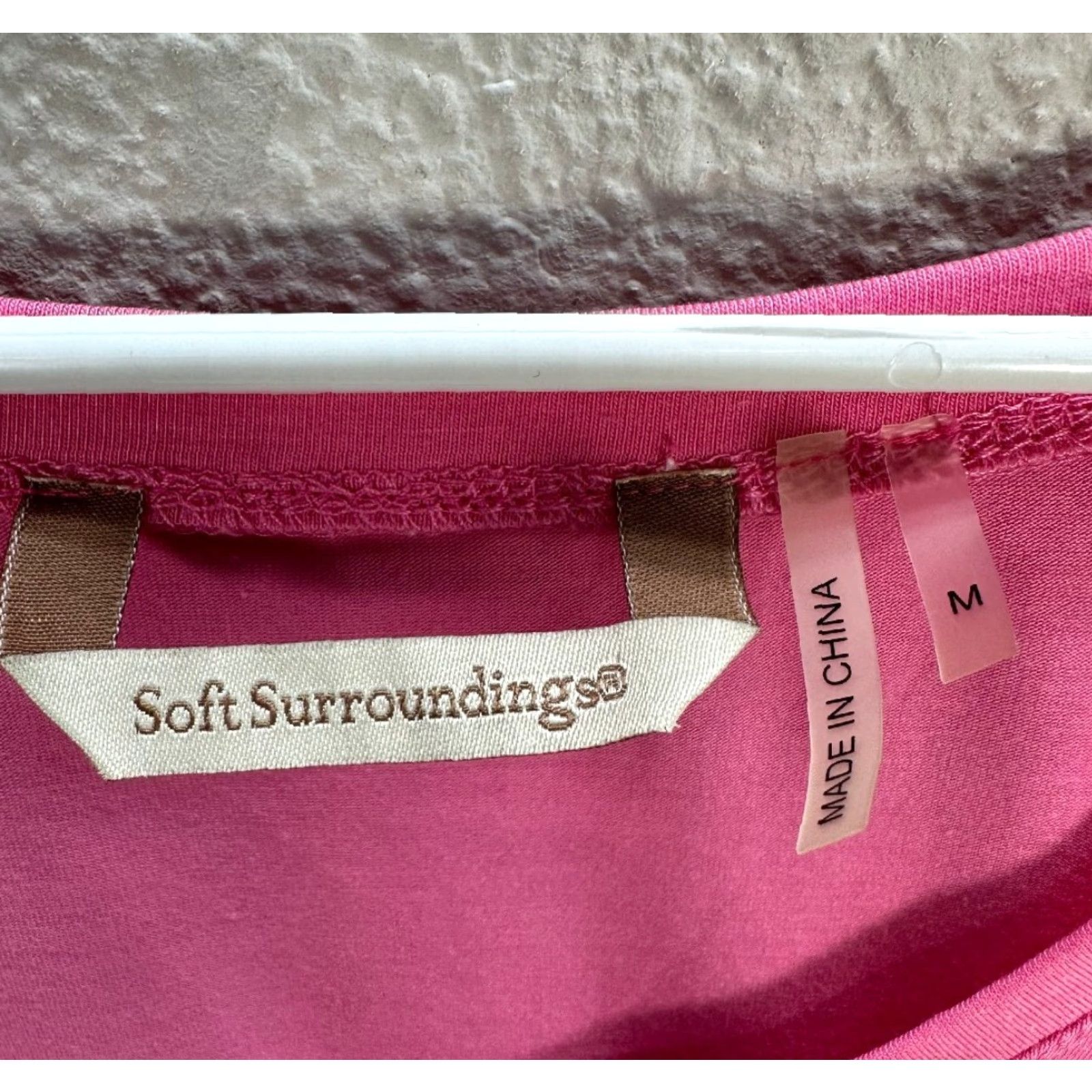 Soft Surroundings Womens Soft Surroundings Tank Dress Sleeveless Pink M Casual Drawstring Sleeveless Scoop Neck Size M / US 6-8 / IT 42-44 - 3 Thumbnail