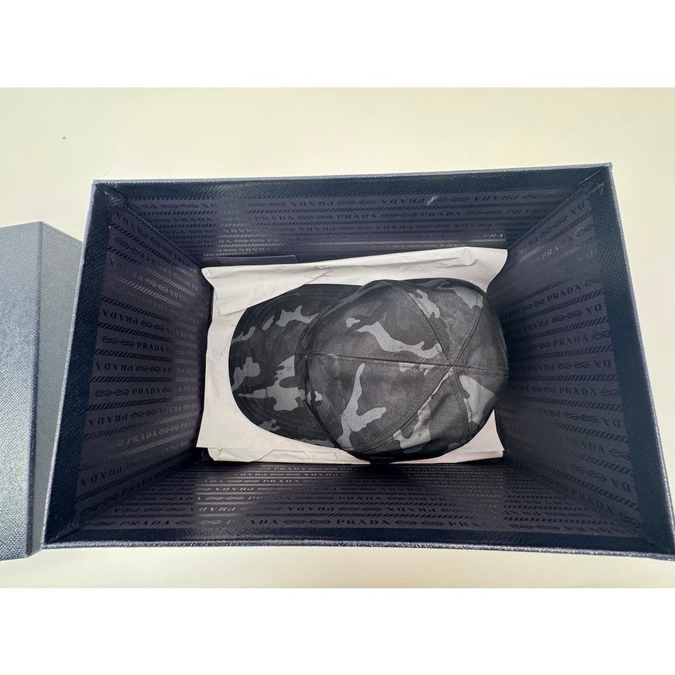 Prada Prada Tessuto Camouflage Adjustable Baseball Cap Size M Size ONE SIZE - 8 Thumbnail