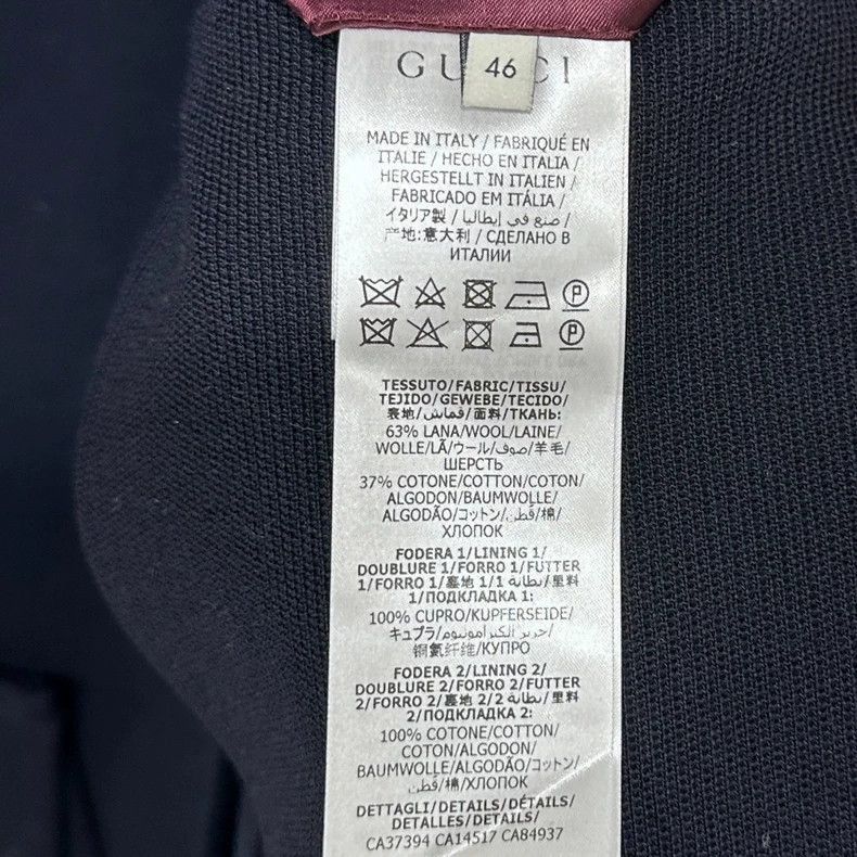 Gucci Gucci Wool College Style Blazer from Gucci-2507 Size US M / EU 48-50 / 2 - 7 Thumbnail