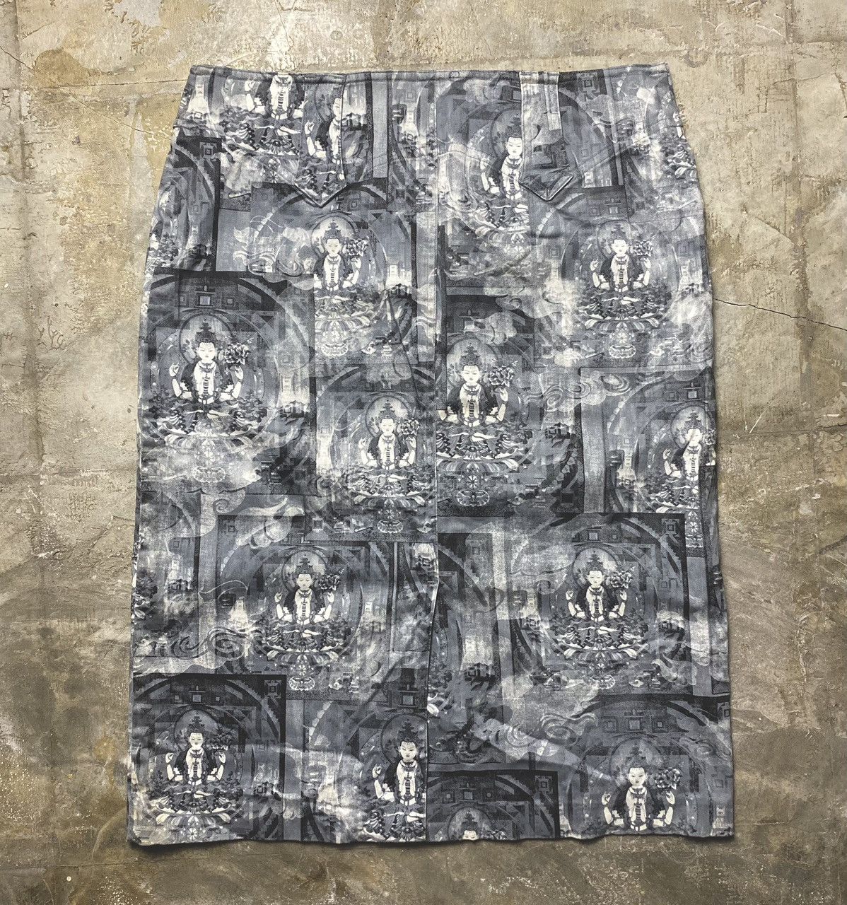 Vivienne Tam Vivienne Tam - 1990s Buddha Skirt Size 30" / US 8 / IT 44 - 6 Thumbnail
