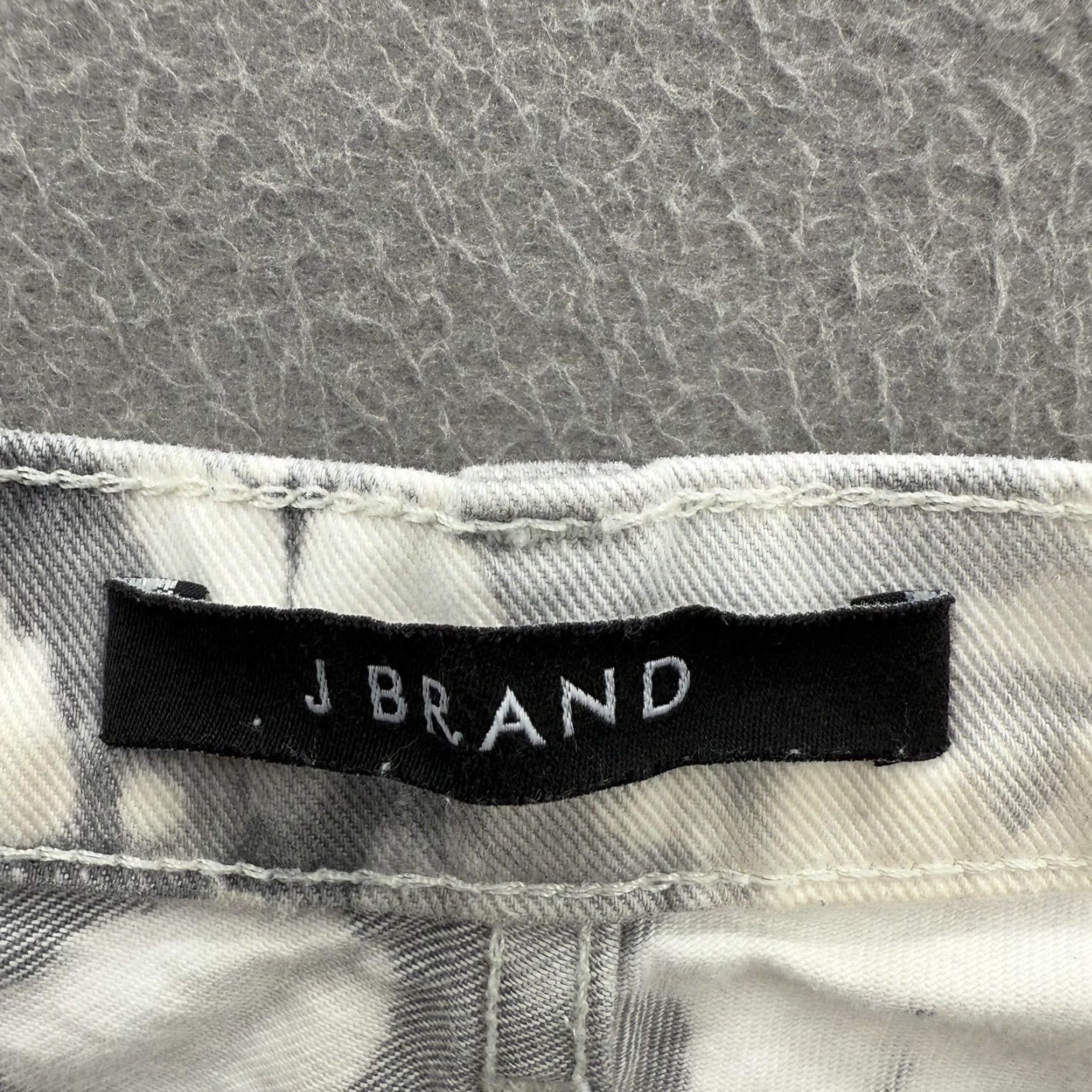 J Brand VINTAGE? No. J Brand Jeans Womens 27 Gray White Sonic Aubry High Rise Tie Dye Straight Cotton Jeans 27 White Tie Dye 100% Cotton Womens Jeans Size 27" / US 4 / IT 40 - 3 Thumbnail