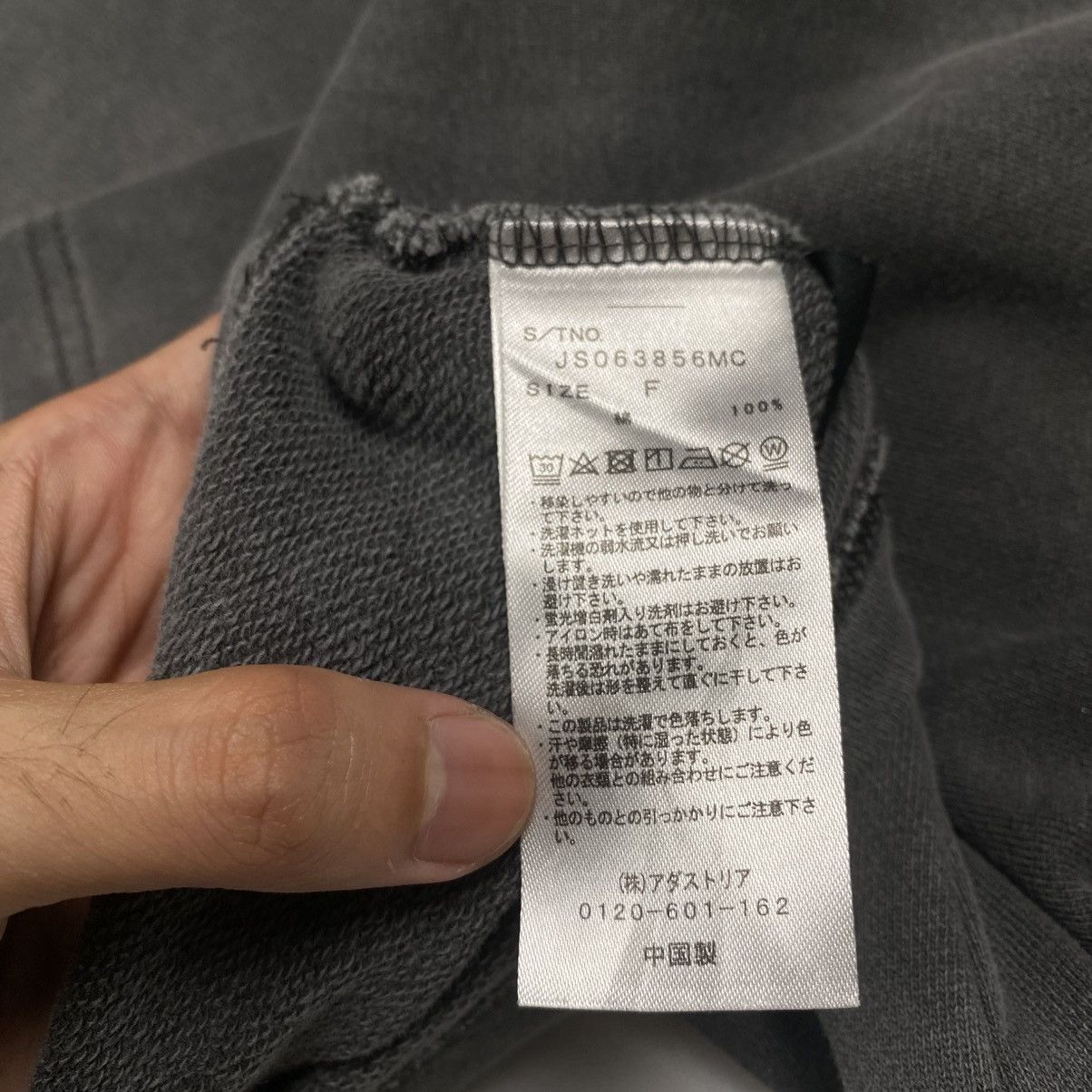 Japanese Brand Blank Washed Grey Quarter Zip Crop Sweatshirt Size M / US 6-8 / IT 42-44 - 4 Thumbnail