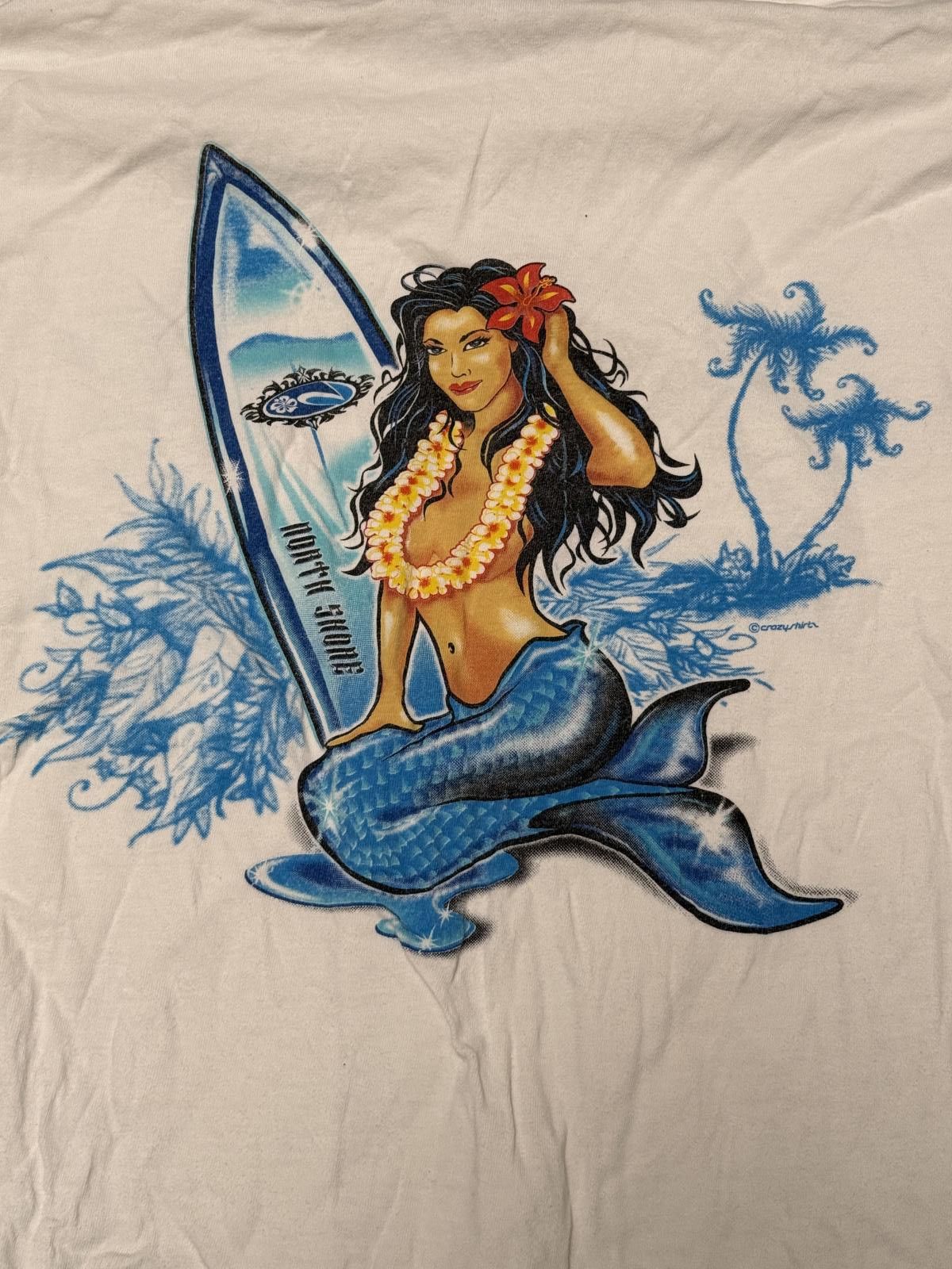Other Y2K Crazy Shirts Pin Up Surfer Girl North Shore LS Tee - L Size US L / EU 52-54 / 3 - 6 Thumbnail