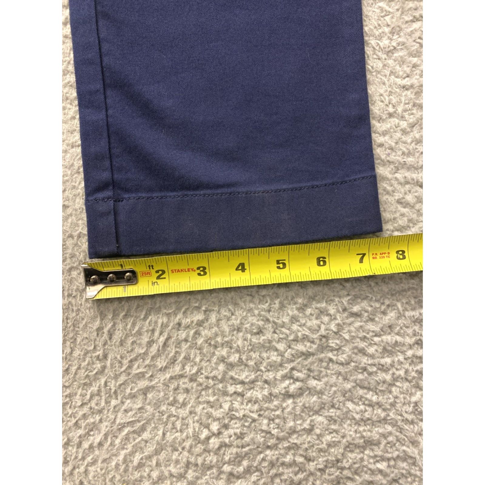 J.Crew VINTAGE J.Crew Slim Fit Dress Pants Men's 34x34 Chino Navy Blue Stretch Formal Trousers Size 34R - 5 Thumbnail