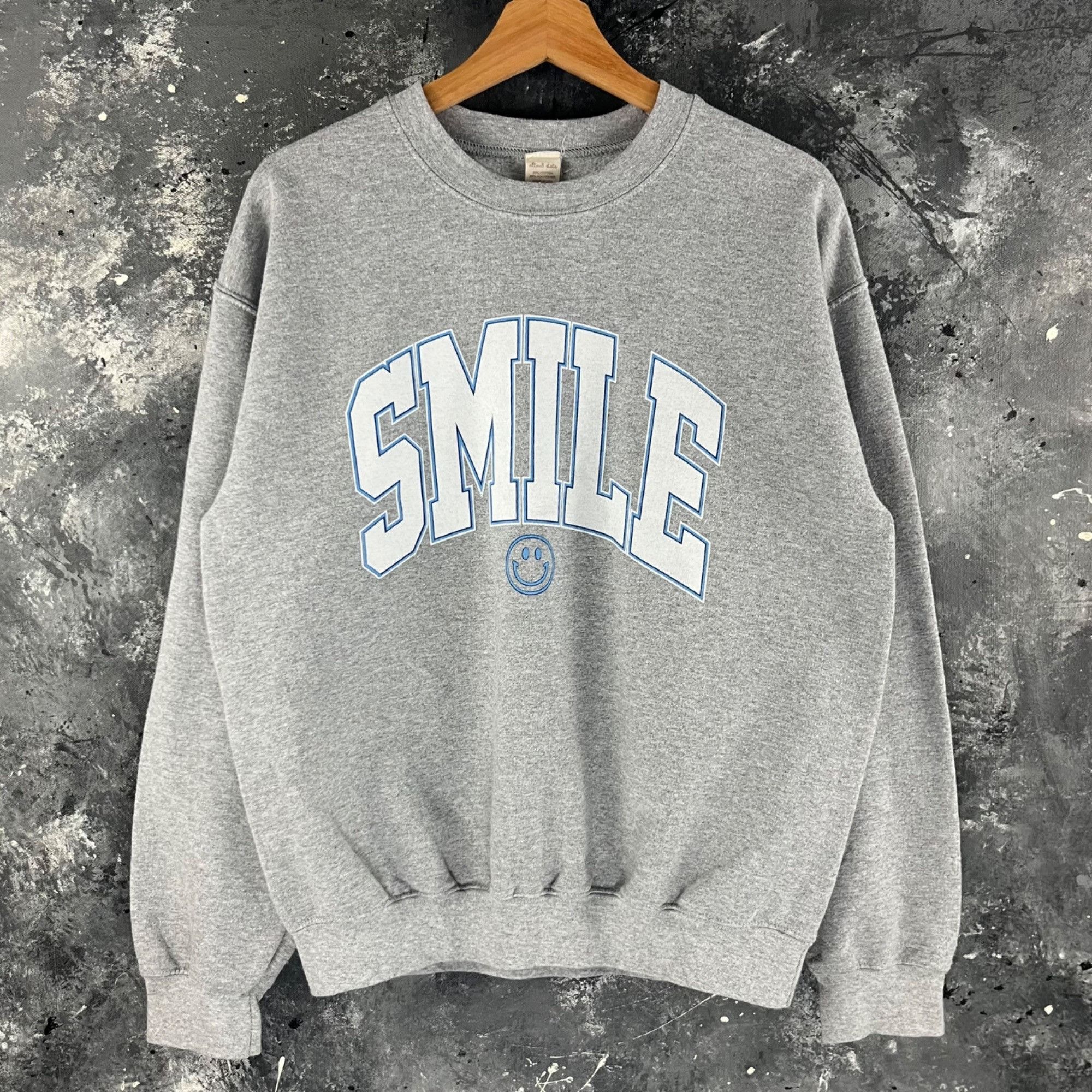 Vintage Vintage 90’s Smile sweatshirt Size US M / EU 48-50 / 2 - 1 Thumbnail