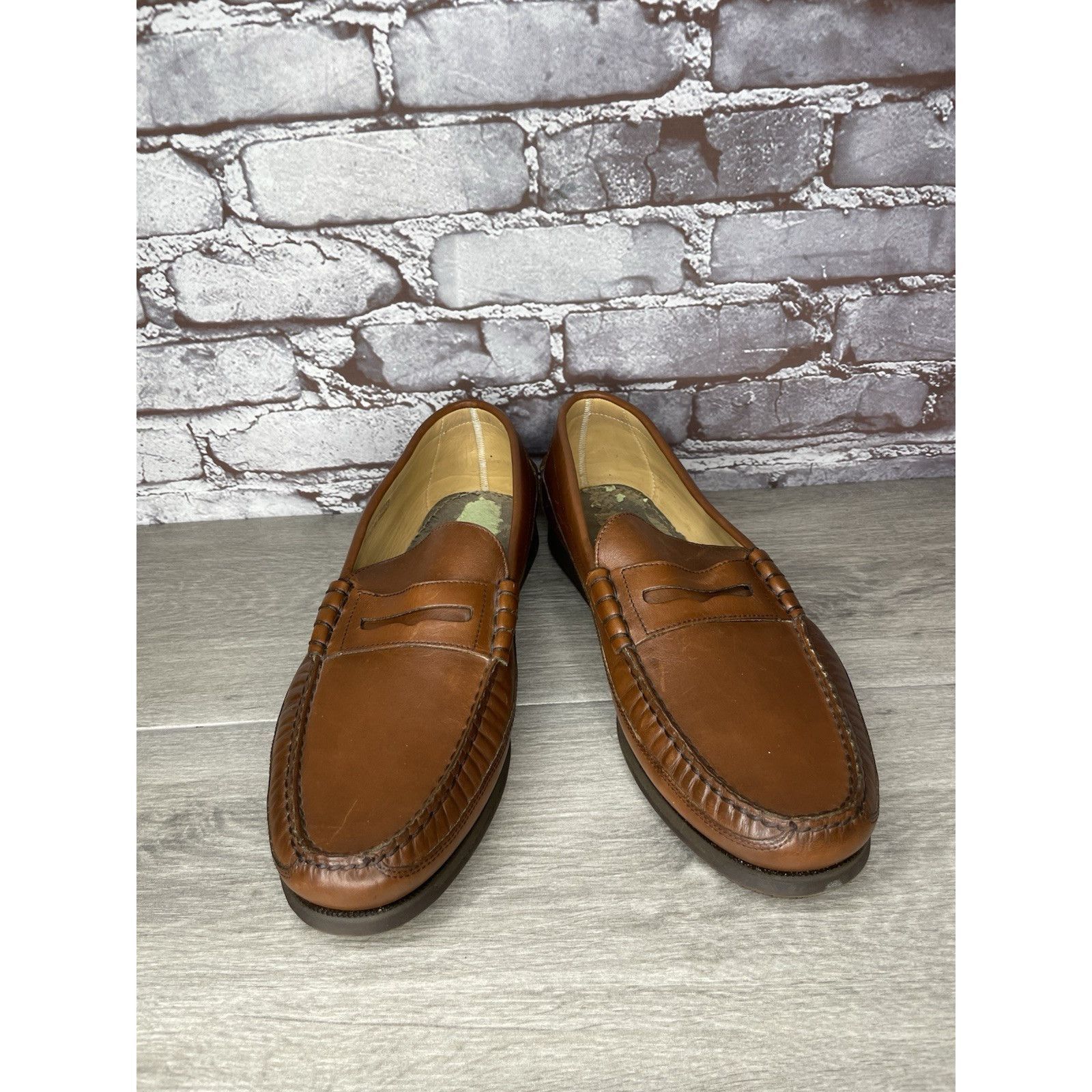 Mephisto Mephisto Spinnaker Brown Leather Penny Loafers Casual Shoes Size US 11.5 / EU 44-45 - 13 Thumbnail