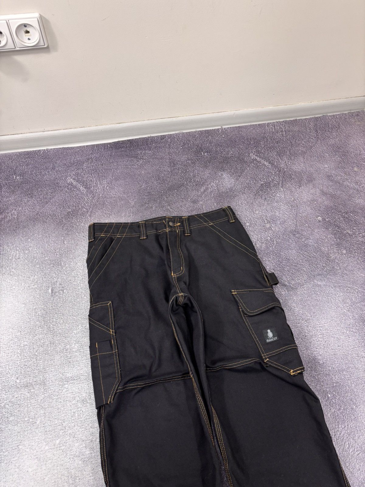 Other Mascot Men’s Black Work Utility Cargo Pants Size US 32 / EU 48 - 7 Thumbnail
