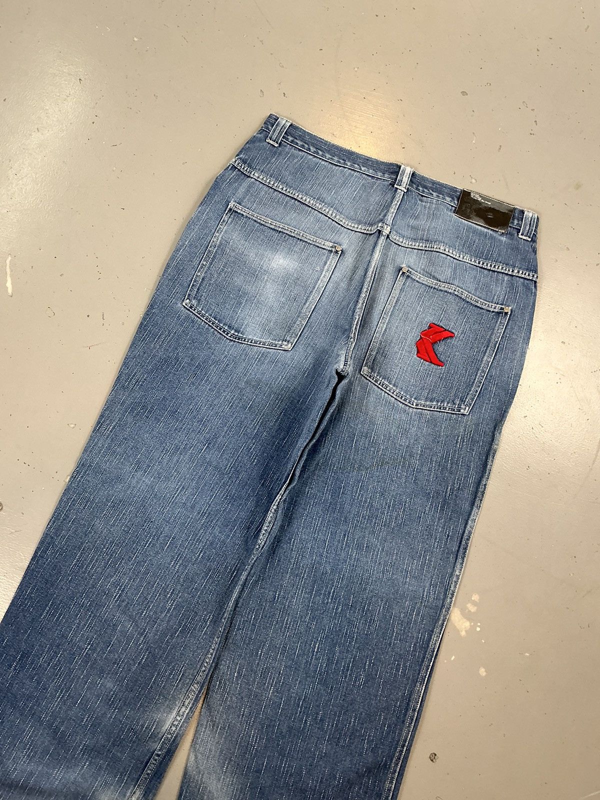 Karl Kani × Vintage Vintage Kani jeans distressed loose fit embroidered denim Size US 38 / EU 54 - 12 Thumbnail