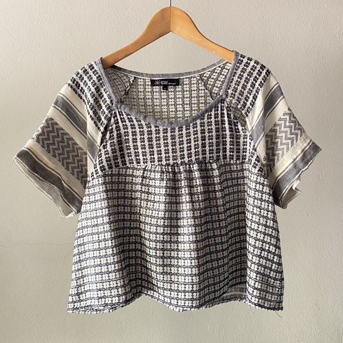 Designer ÉTOILE ISABEL MARANT Boho Woven Crop Top Size S / US 4 / IT 40 - 22 Thumbnail