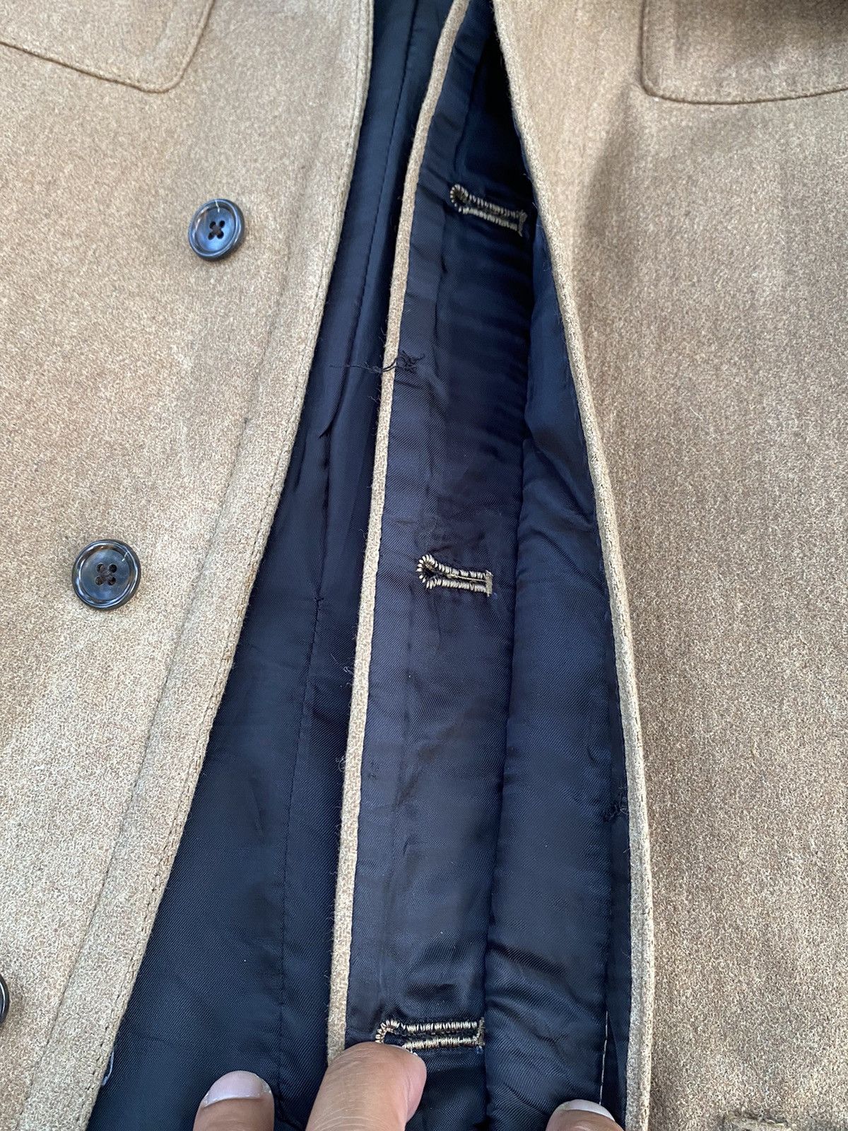 5351 POUR LES HOMMES Vtg 5351 Pour Less Homme Long Wool Jacket Size US S / EU 44-46 / 1 - 10 Thumbnail