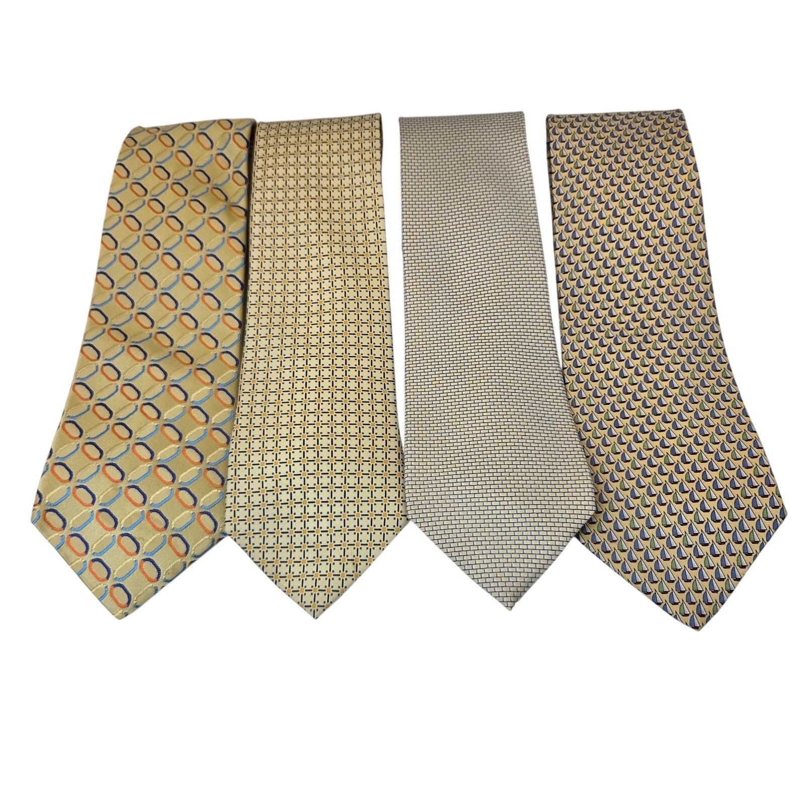 Tommy Hilfiger Tommy Hilfiger Silk Tie Lot 4 USA Nautical Contrast Tips Size ONE SIZE - 1 Thumbnail