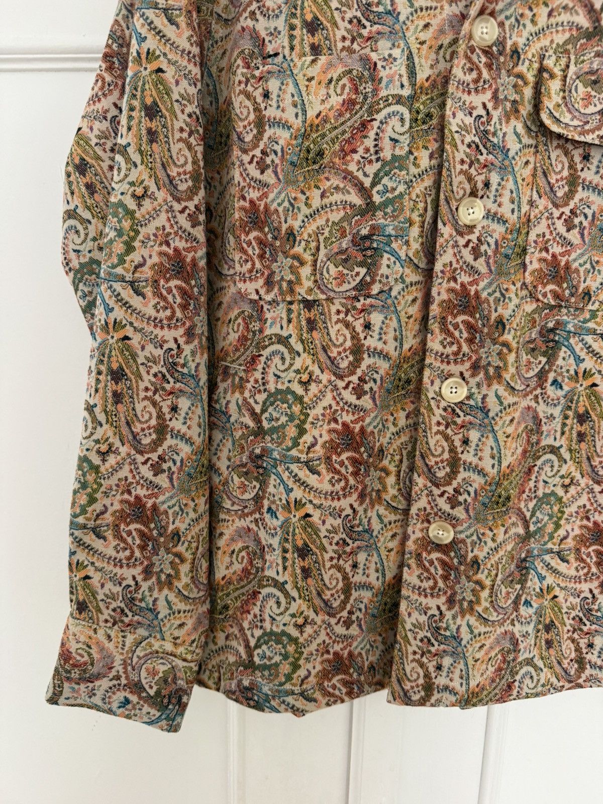 Corridor Corridor Paisley Jacquard Military Jacket XS Size US XS / EU 42 / 0 - 6 Thumbnail