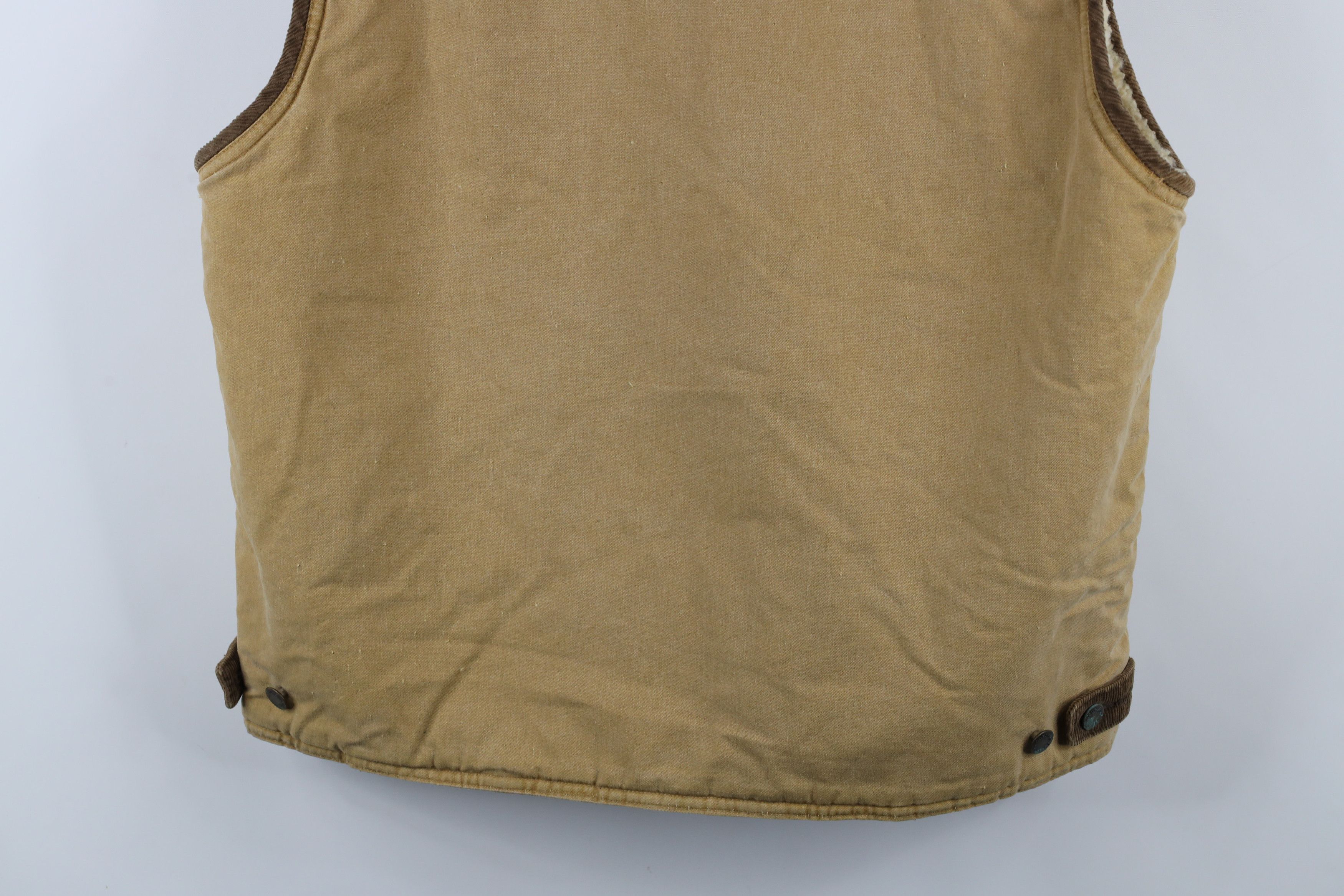 Vintage × Wrangler Vintage 90s Wrangler Pile Fleece Lined Trucker Vest Jacket Size US L / EU 52-54 / 3 - 13 Thumbnail