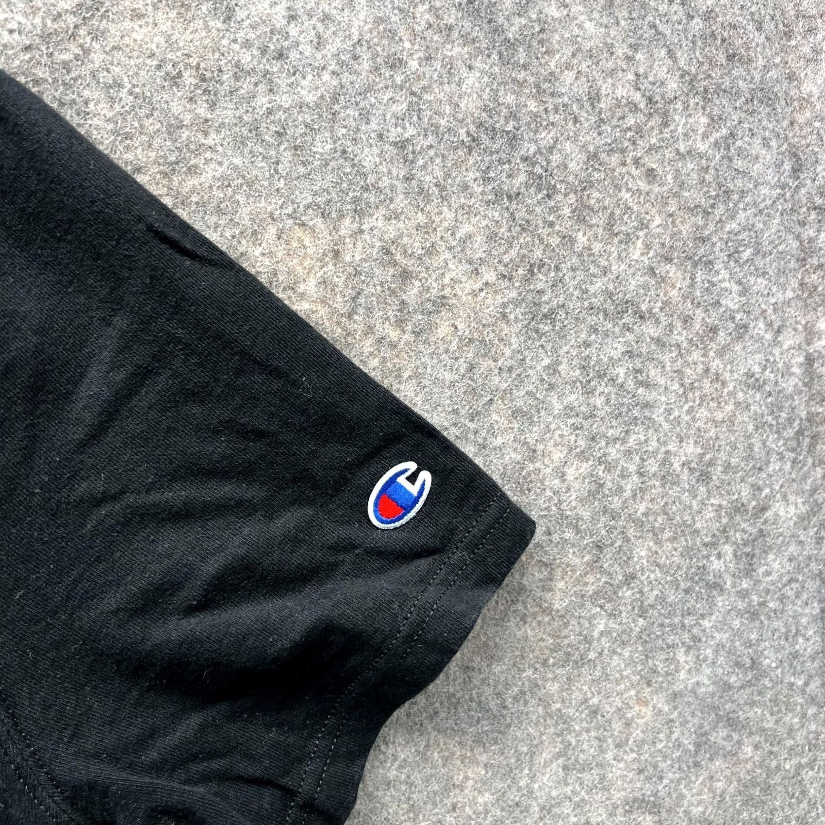 Champion VINTAGE Champion Shirt Mens Medium Black Crewneck Spell Out Heritage Direct Flock Shirt Mens Medium Black Crewneck Spell Out Heritage Direct Flock Size US M / EU 48-50 / 2 - 5 Thumbnail