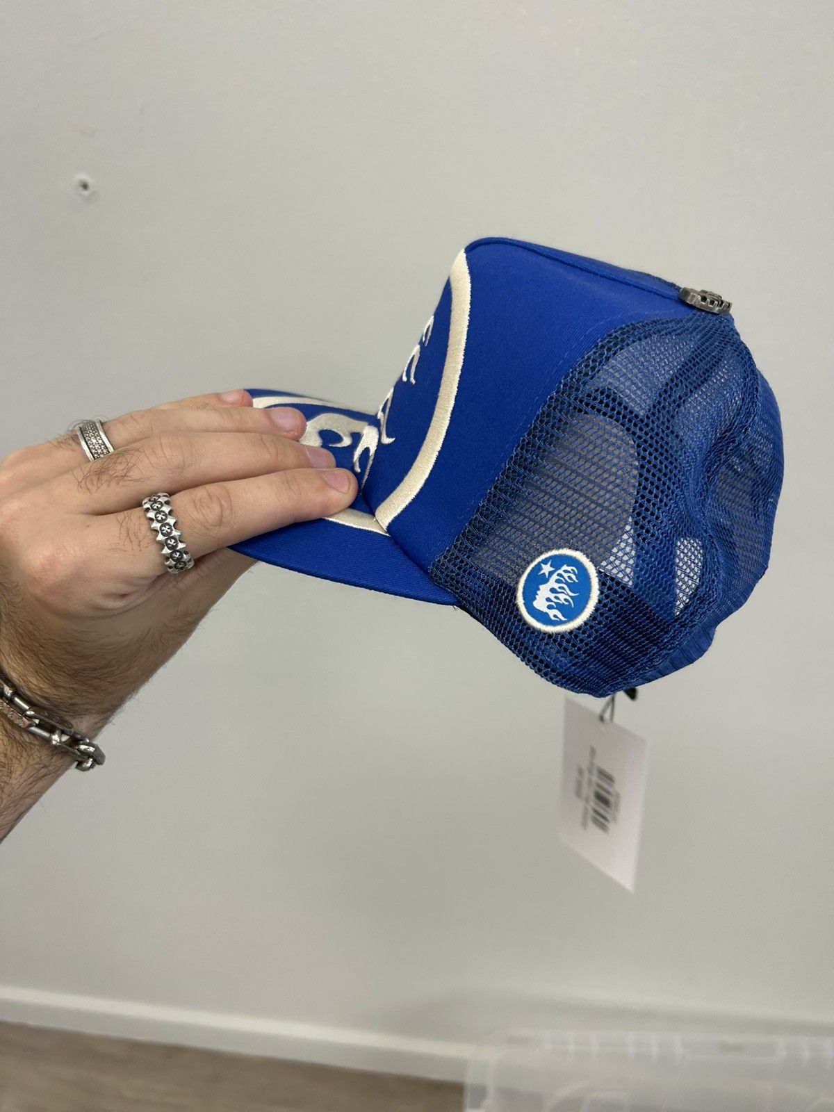 HELLSTAR Hellstar Big Logo Trucker Hat One Size Fits All Size ONE SIZE - 4 Thumbnail