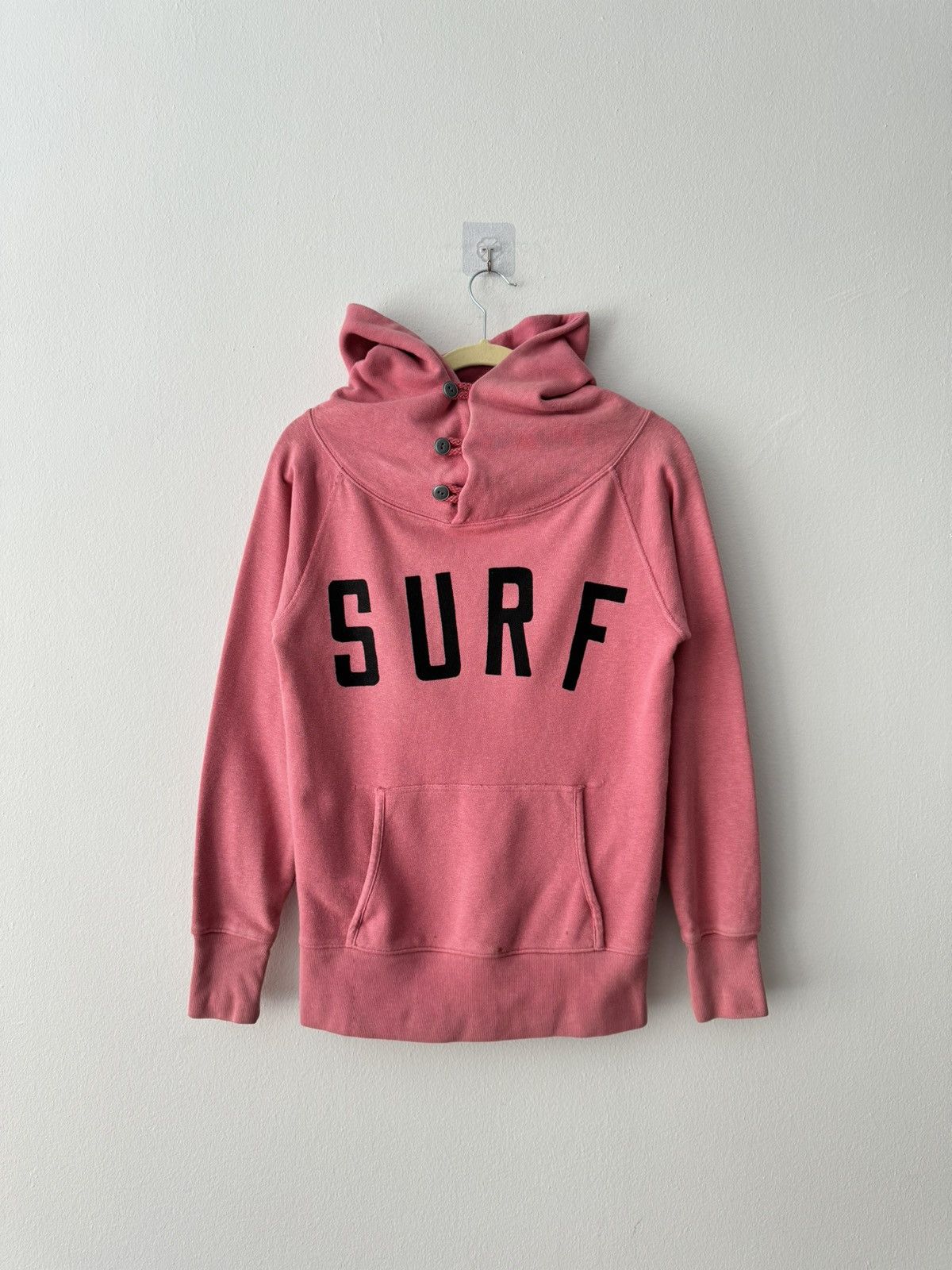 image of Kapital Surf Pink Hoodie Big Hood, Men's (Size Small)