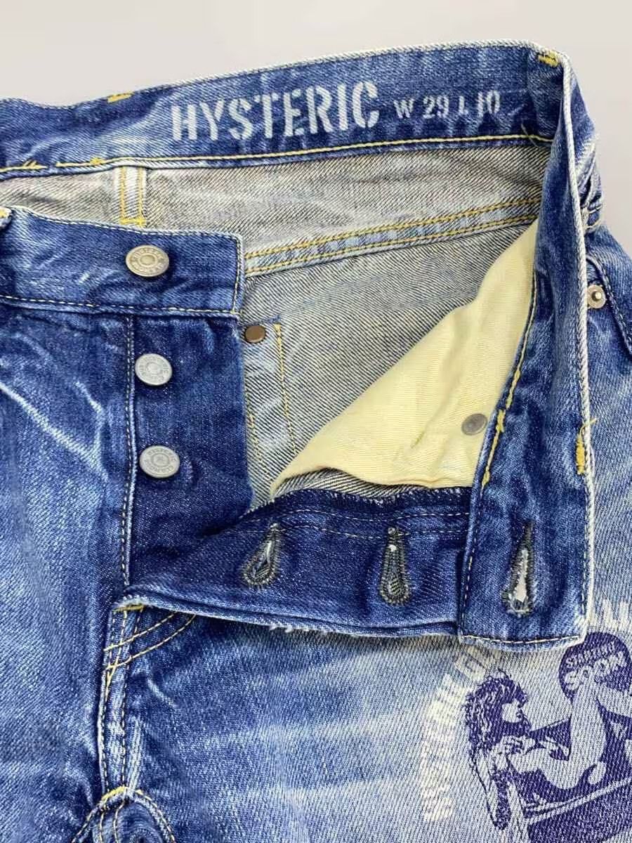 Hysteric Glamour Patchwork Logo Studded Denim Shorts Size US 29 - 3 Thumbnail