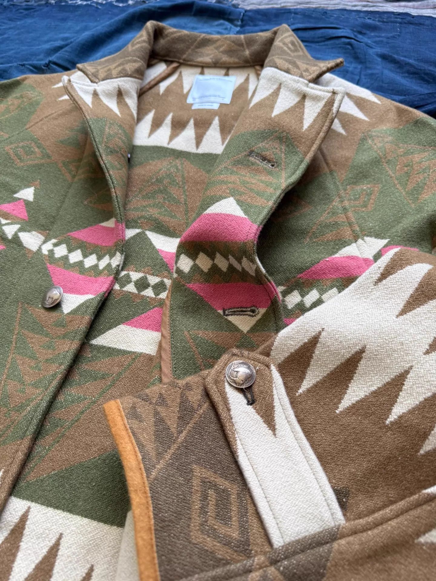 Visvim VISVIM 23SS HOPILAND COAT Native Blanket Khaki 2 Size US M / EU 48-50 / 2 - 8 Thumbnail