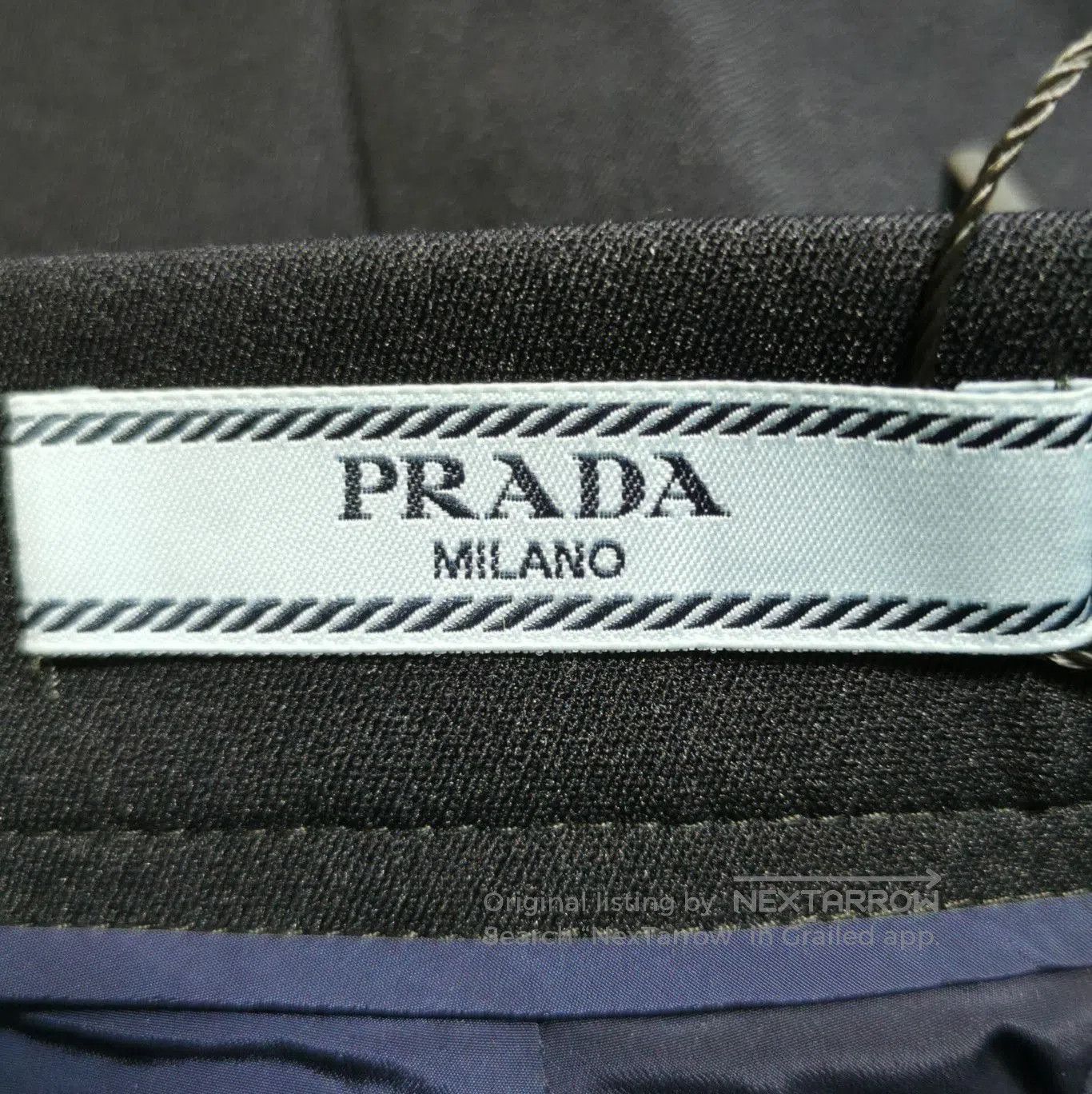 Prada Prada Black Straight. Size 37" - 6 Thumbnail