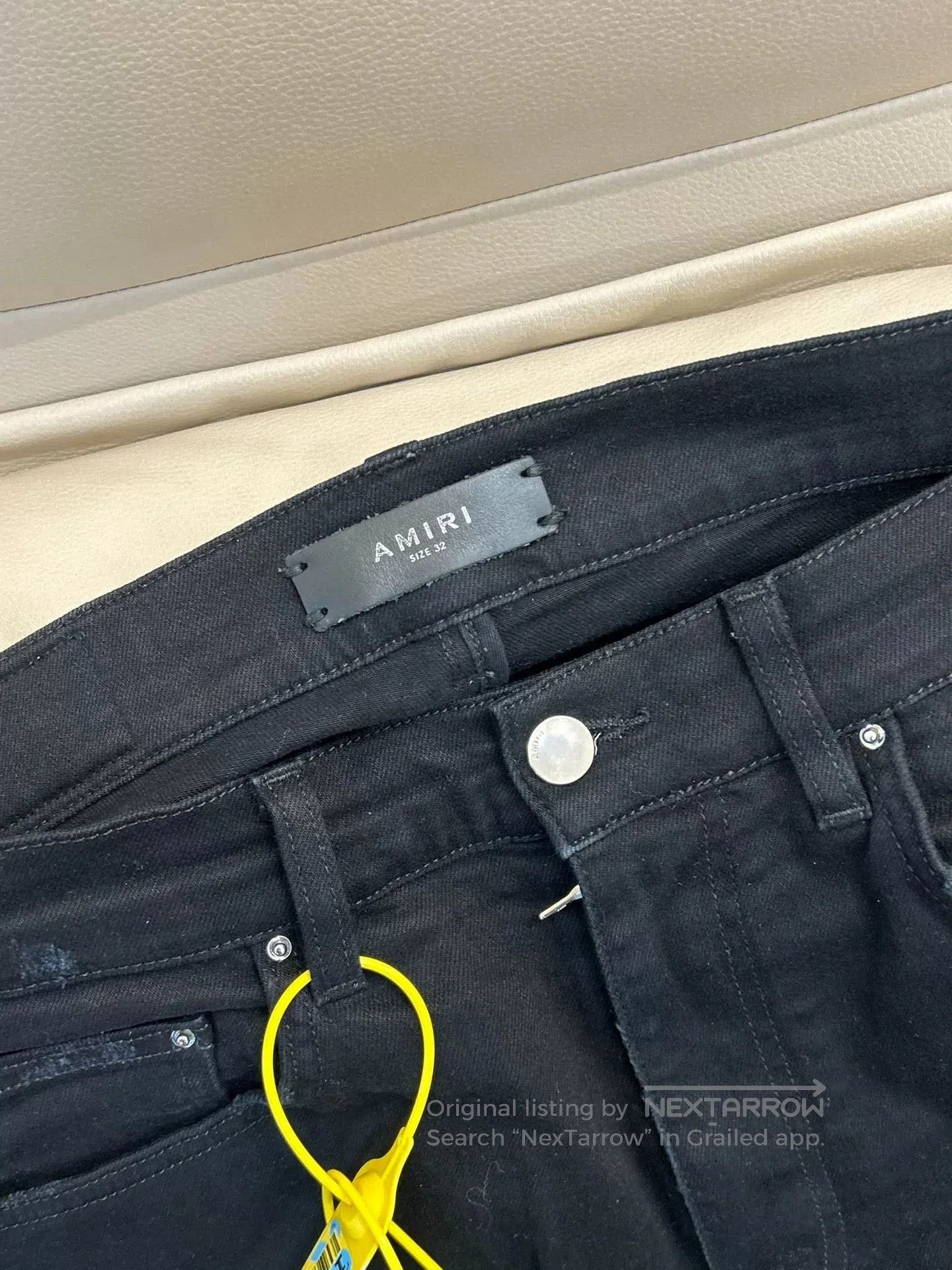 Amiri Amiri Distressed Black Denim Jeans. Size US 33 - 4 Thumbnail