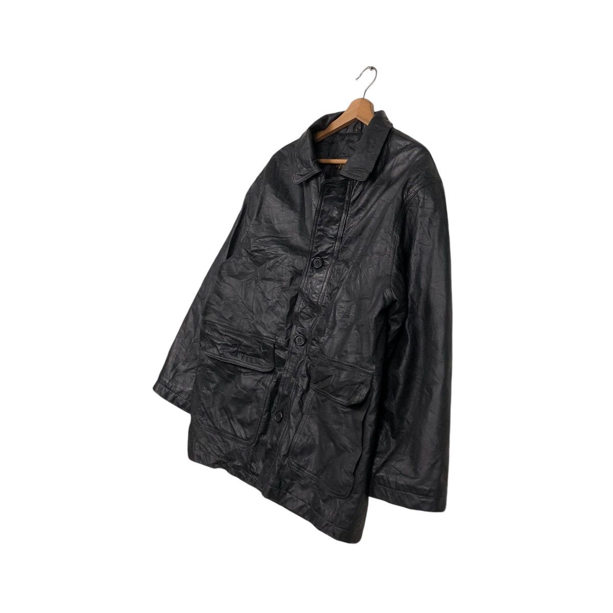 Japanese Brand 🔥VINTAGE BIKER LEATHER JACKET RECUERDO ISSEY MIYAKE Size US M / EU 48-50 / 2 - 4 Thumbnail