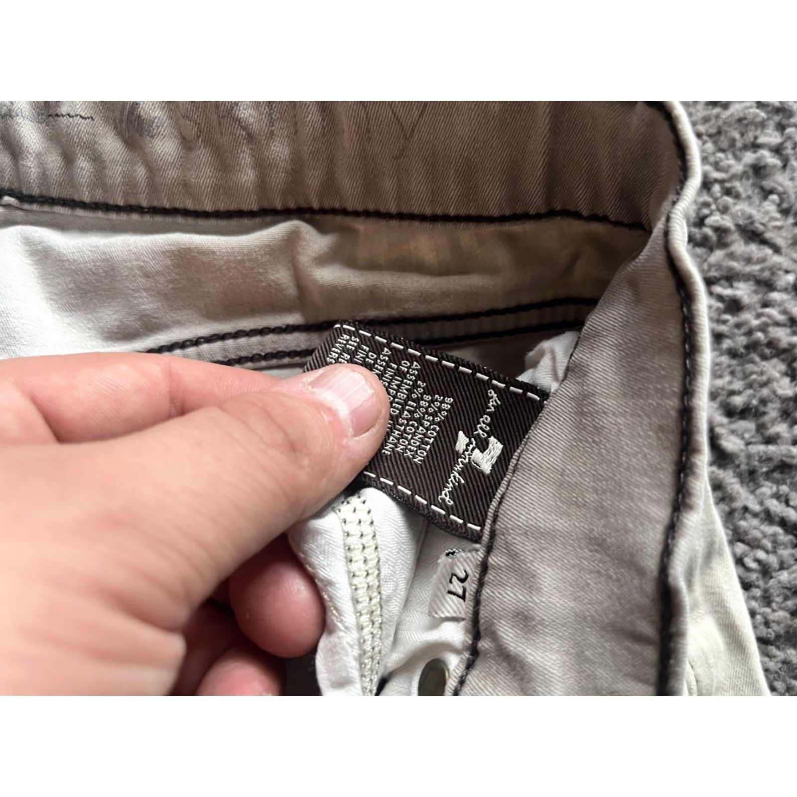 7 For All Mankind 7 For All Mankind pants Women 27 The Skinny Low Rise Gray Solid Size 27" / US 4 / IT 40 - 7 Thumbnail