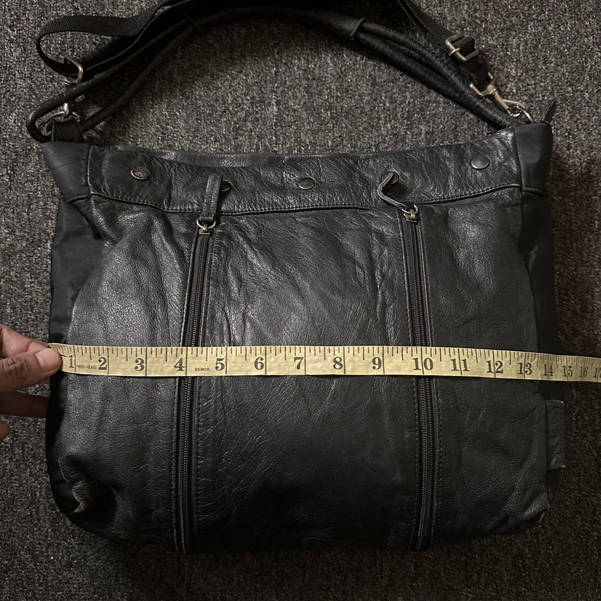 Japanese Brand EIKO KONDO JAPAN LEATHER/NYLON BAG Size ONE SIZE - 13 Thumbnail