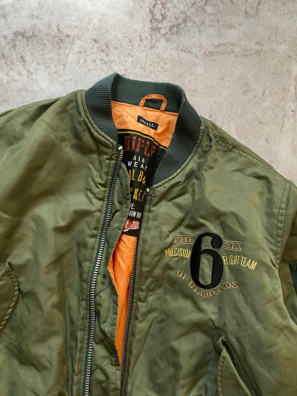 RIFLE × Vintage Vintage RIFLE Bomber Jacket MA-1 Military USA Schott Style Size US S / EU 44-46 / 1 - 9 Thumbnail