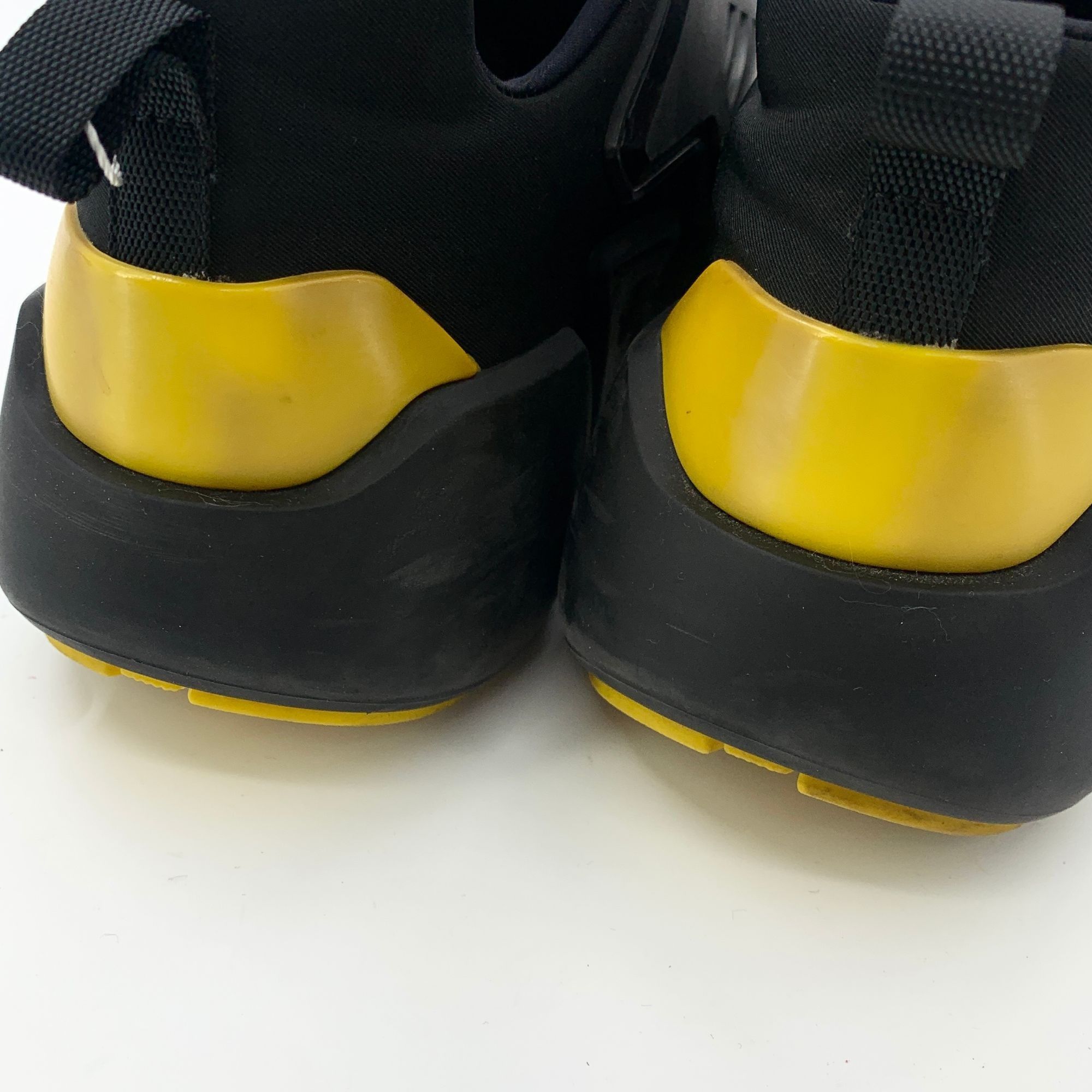 Prada Prada Black Triangle Logo Lace-Up Platform Sneakers (Size 40 Size US 7.5 / EU 40-41 - 3 Thumbnail