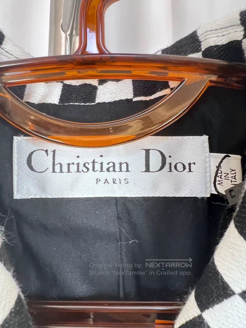 Dior Dior Black and white checkerboard suit jacket letter logo Size XS / US 0-2 / IT 36-38 - 3 Thumbnail
