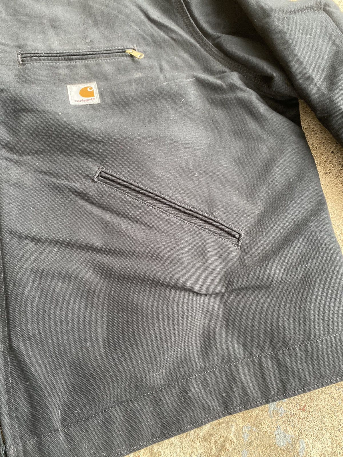 Carhartt × Vintage Vintage Carhartt Detroit Black Blanket Lined Jacket Size US XXL / EU 58 / 5 - 14 Thumbnail