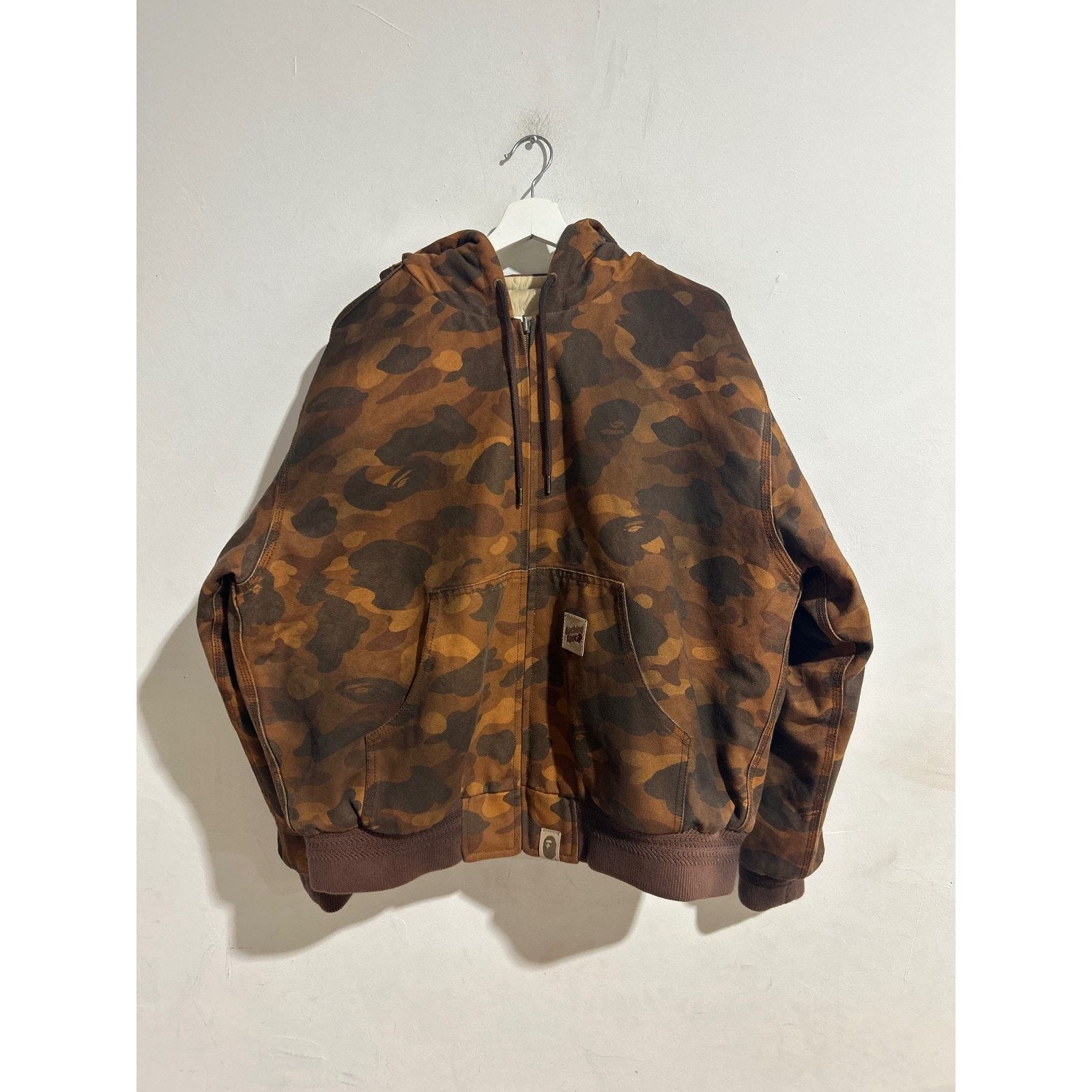 Bape BAPE SOLID 1ST CAMO REVERSIBLE WORK JACKET SIZE XL PREOWNED Size US XL / EU 56 / 4 - 1 Thumbnail