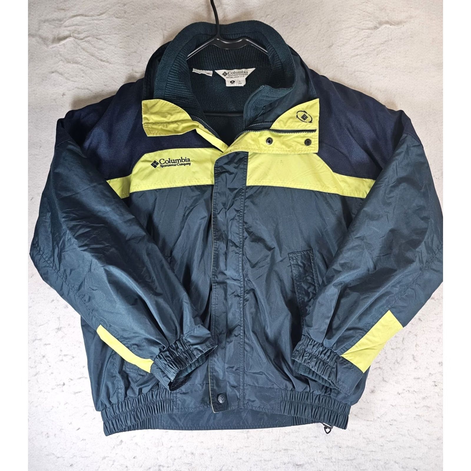 Etro VINTAGE Columbia Bugaboo 3-in-1 Jacket Green & Yellow Mens Large 90s Retro Size US L / EU 52-54 / 3 - 2 Thumbnail