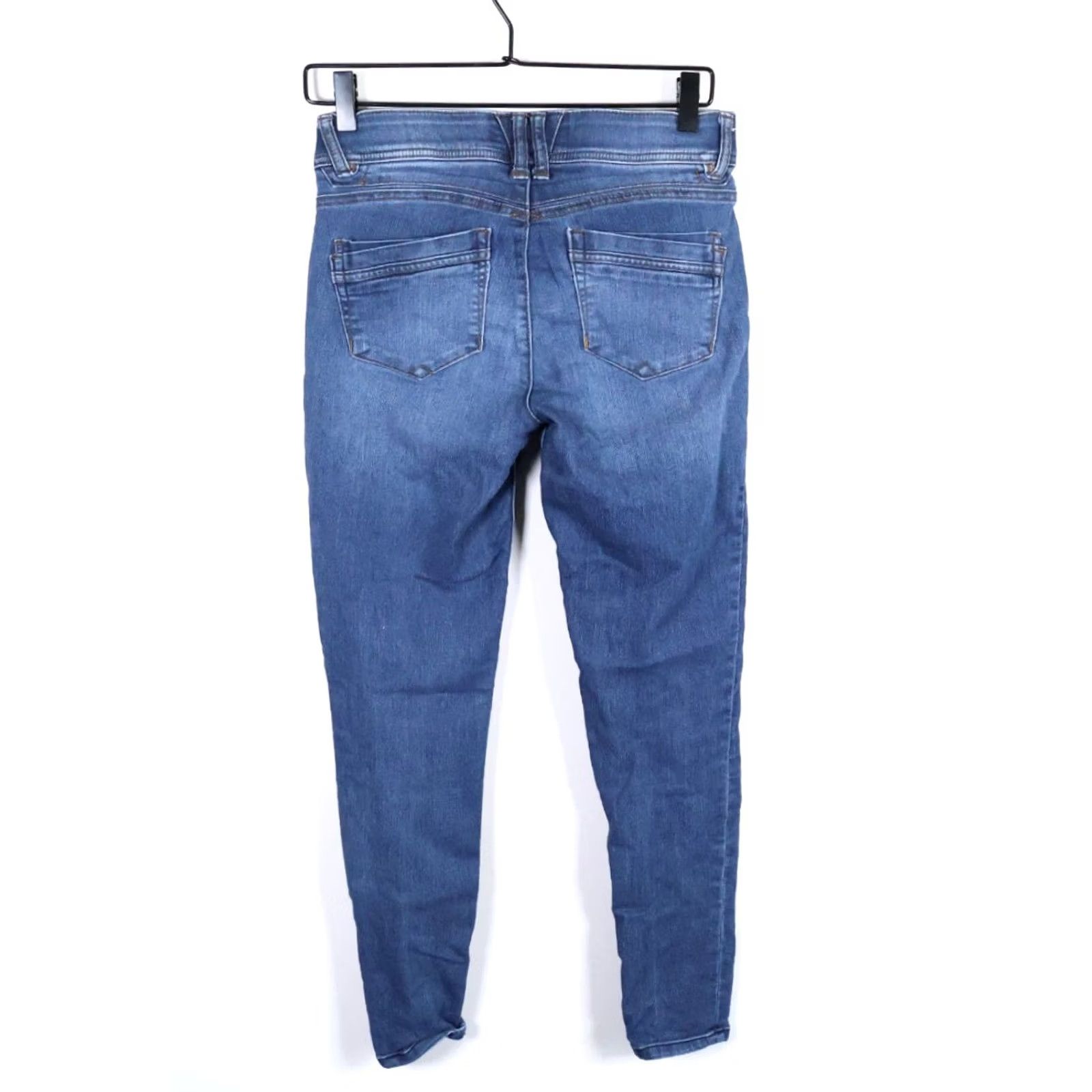 Vintage Democracy Ab Technology Jeans Women's 2 (28 x 28) Blue Tapered Leg Denim Size 26" / US 2 / IT 38 - 2 Thumbnail