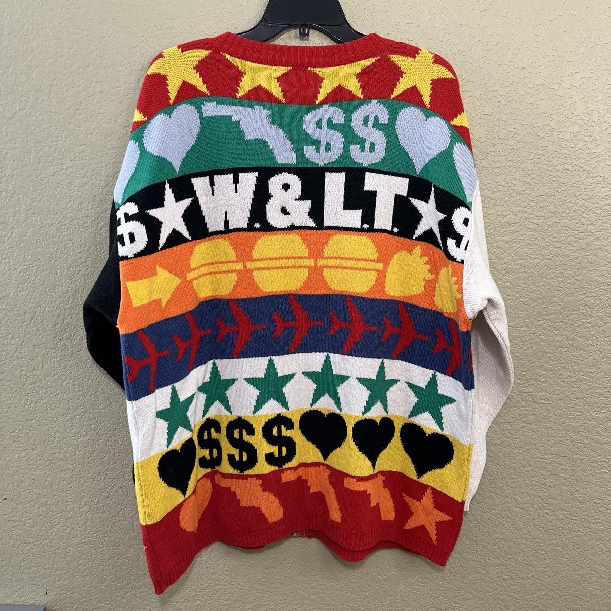 Walter Van Beirendonck W&LT Walter Van Beirendock 90's Logo Knit Zip Sweater Size US L / EU 52-54 / 3 - 10 Thumbnail
