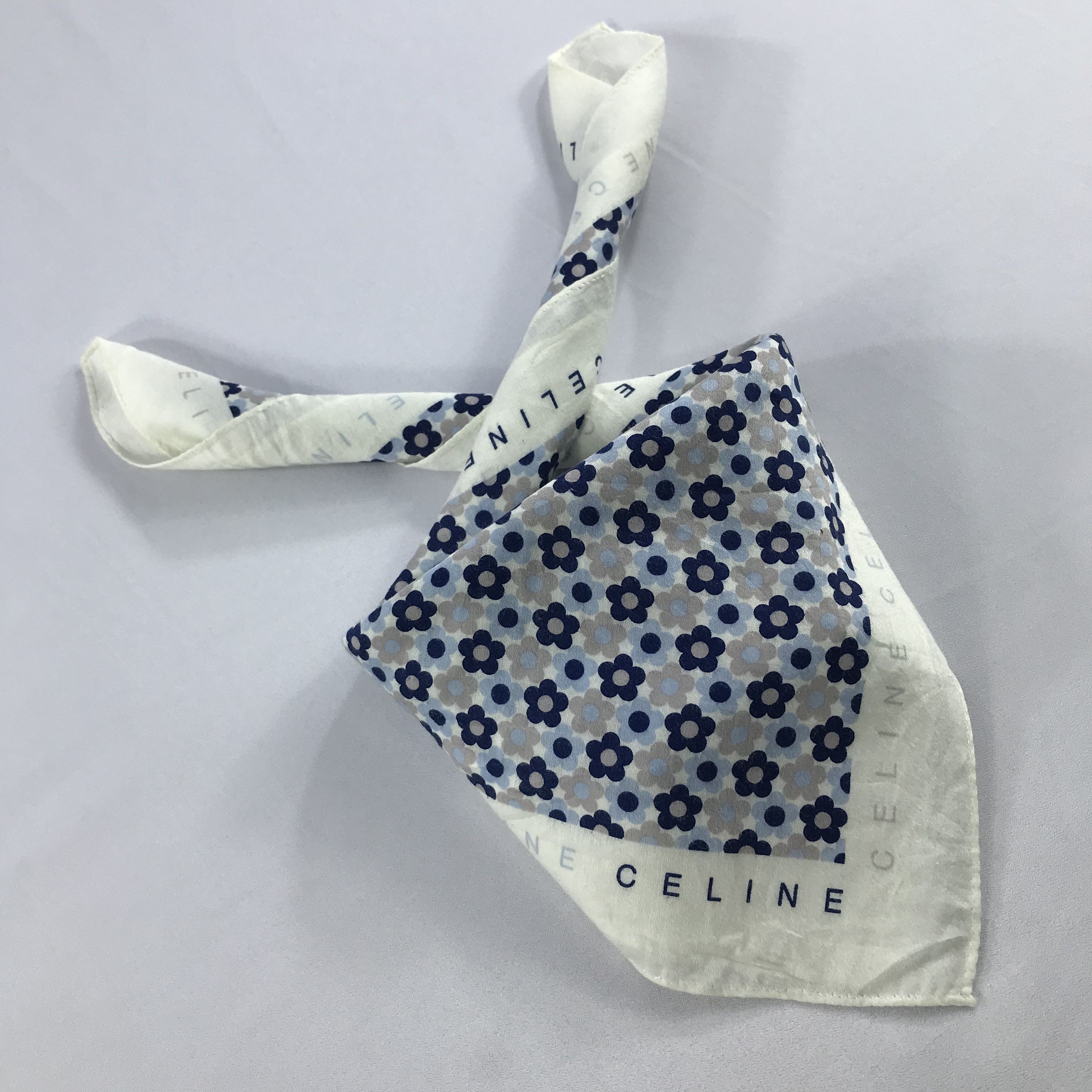 Celine × Vintage Celine Bandana / Handkerchief / Neckerchief - S2681 Size ONE SIZE - 4 Thumbnail