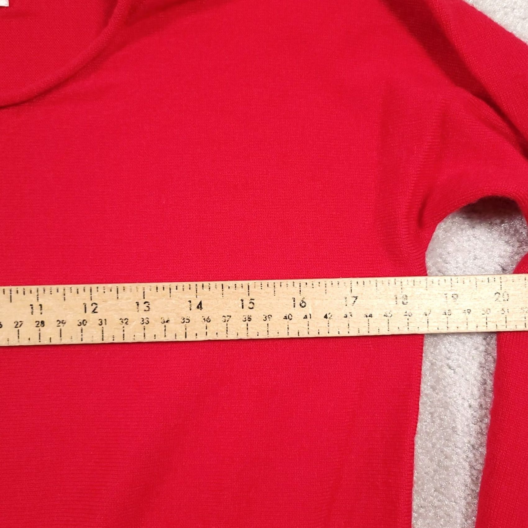 Vintage VINTAGE Max Studio Sweater Long Sleeve Pullover Red Women's Large Merino Wool 100% Knit Regular Crew Neck Fall Winter Spring Mens Women Girls Size L / US 10 / IT 46 - 7 Thumbnail