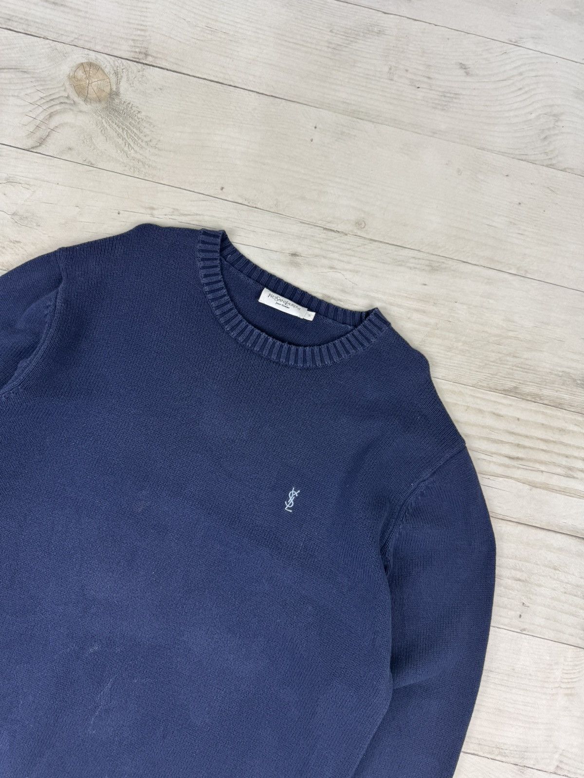 Yves Saint Laurent Vintage Yves Saint Laurent Knit Sweater YSL Logo Size US S / EU 44-46 / 1 - 2 Thumbnail