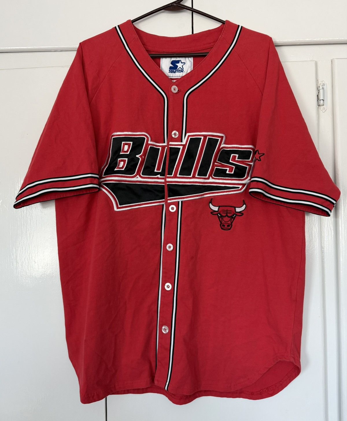 Starter STARTER CHICAGO BULLS BASEBALL EDITION JERSEY NBA BASKETBALL Size US XL / EU 56 / 4 - 1 Thumbnail