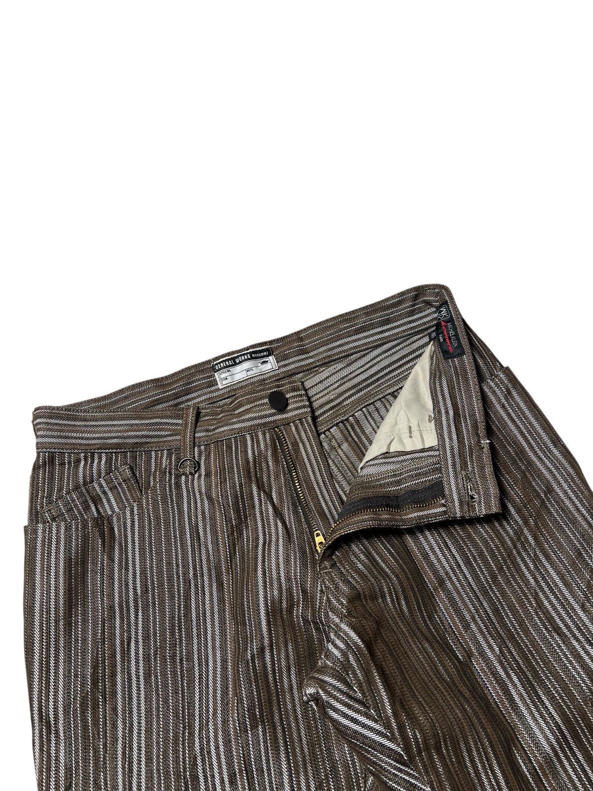 Japanese Brand Michel Klein Homme Paris Japanese Brand Stripe Pants Size US 30 / EU 46 - 4 Thumbnail