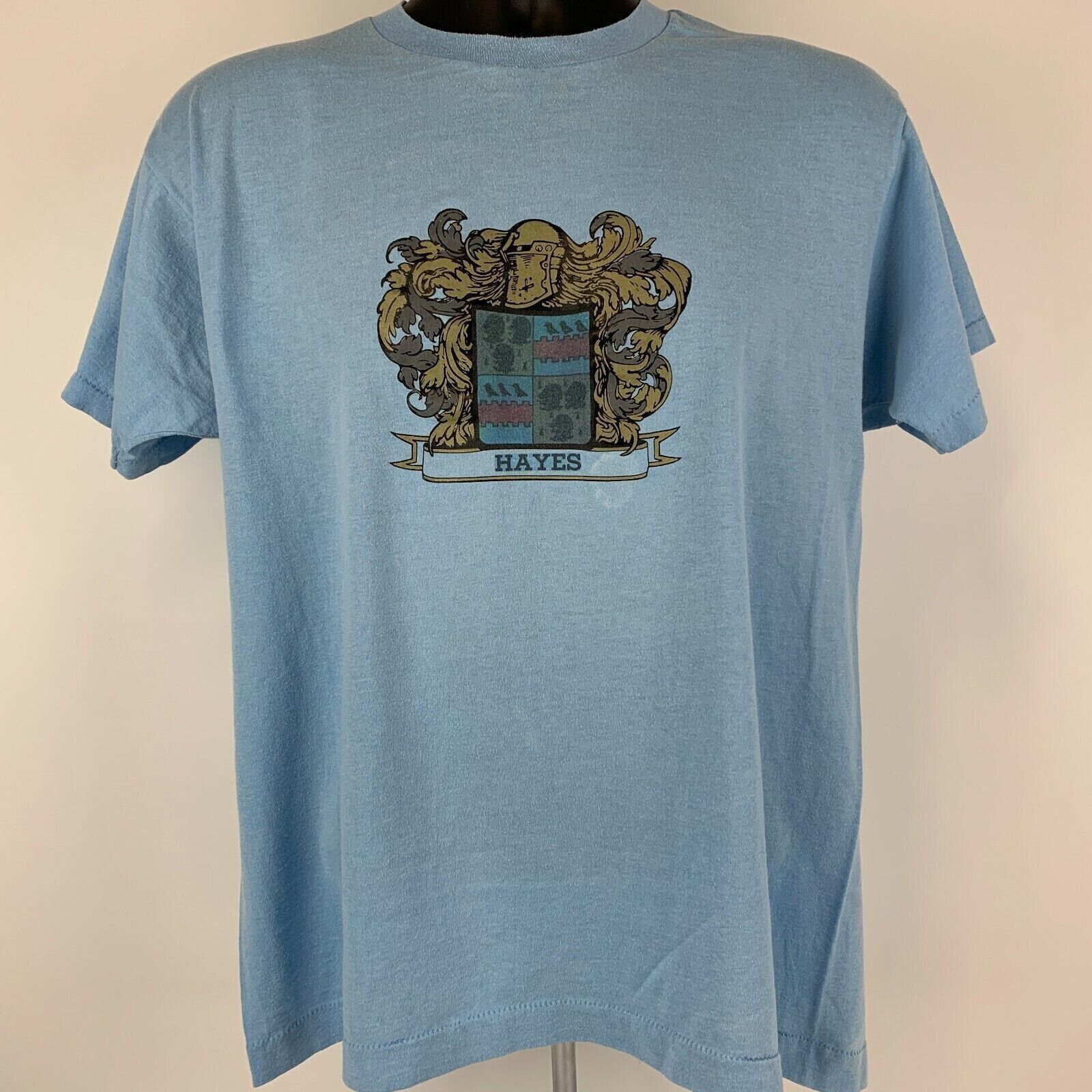 Vintage Vintage 80s Hayes Family Name Crest T Shirt L Large Size US L / EU 52-54 / 3 - 2 Thumbnail