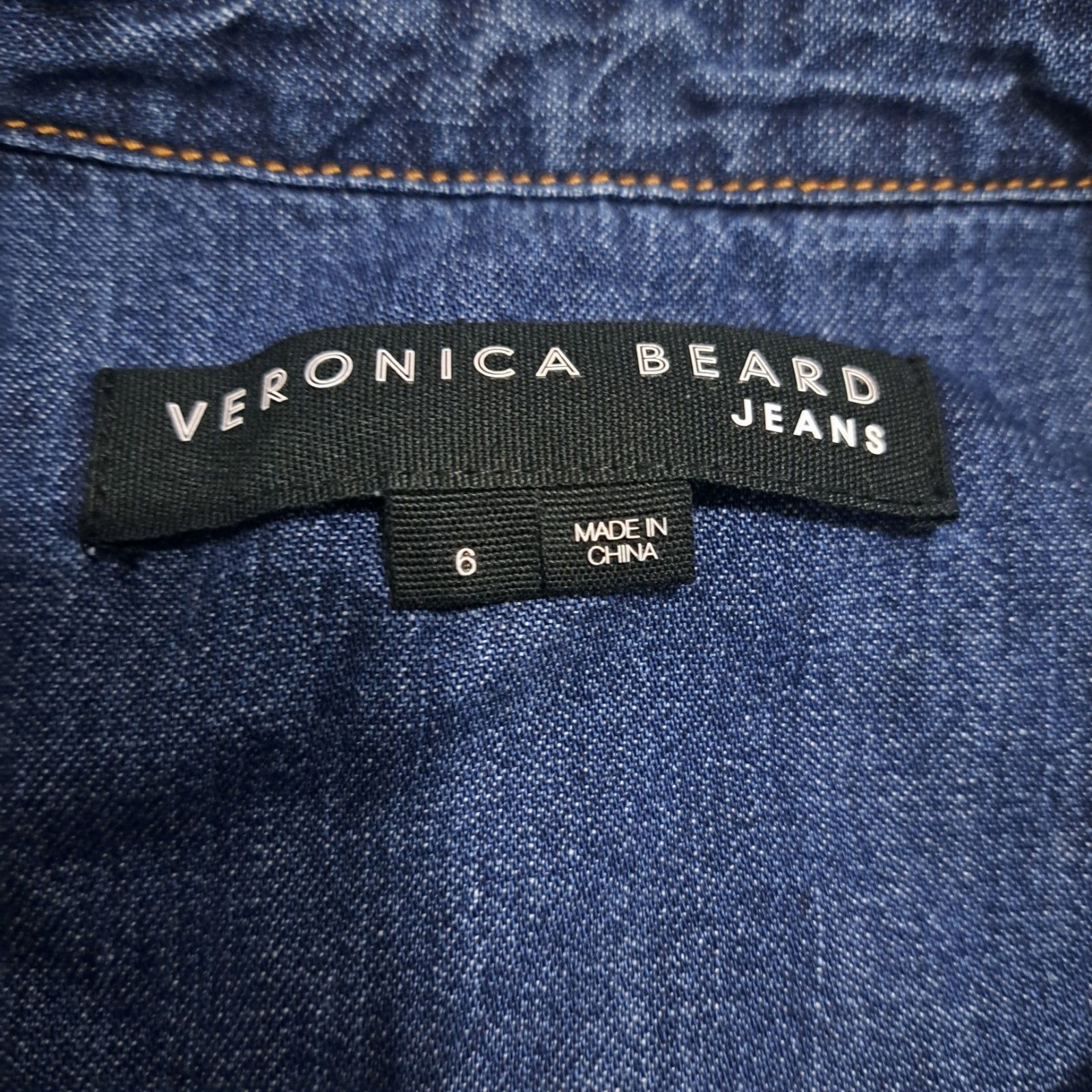 Veronica Beard Veronica Beard Jeans Button Front Closure Cap Sleeve Tiered Size M / US 6-8 / IT 42-44 - 5 Thumbnail