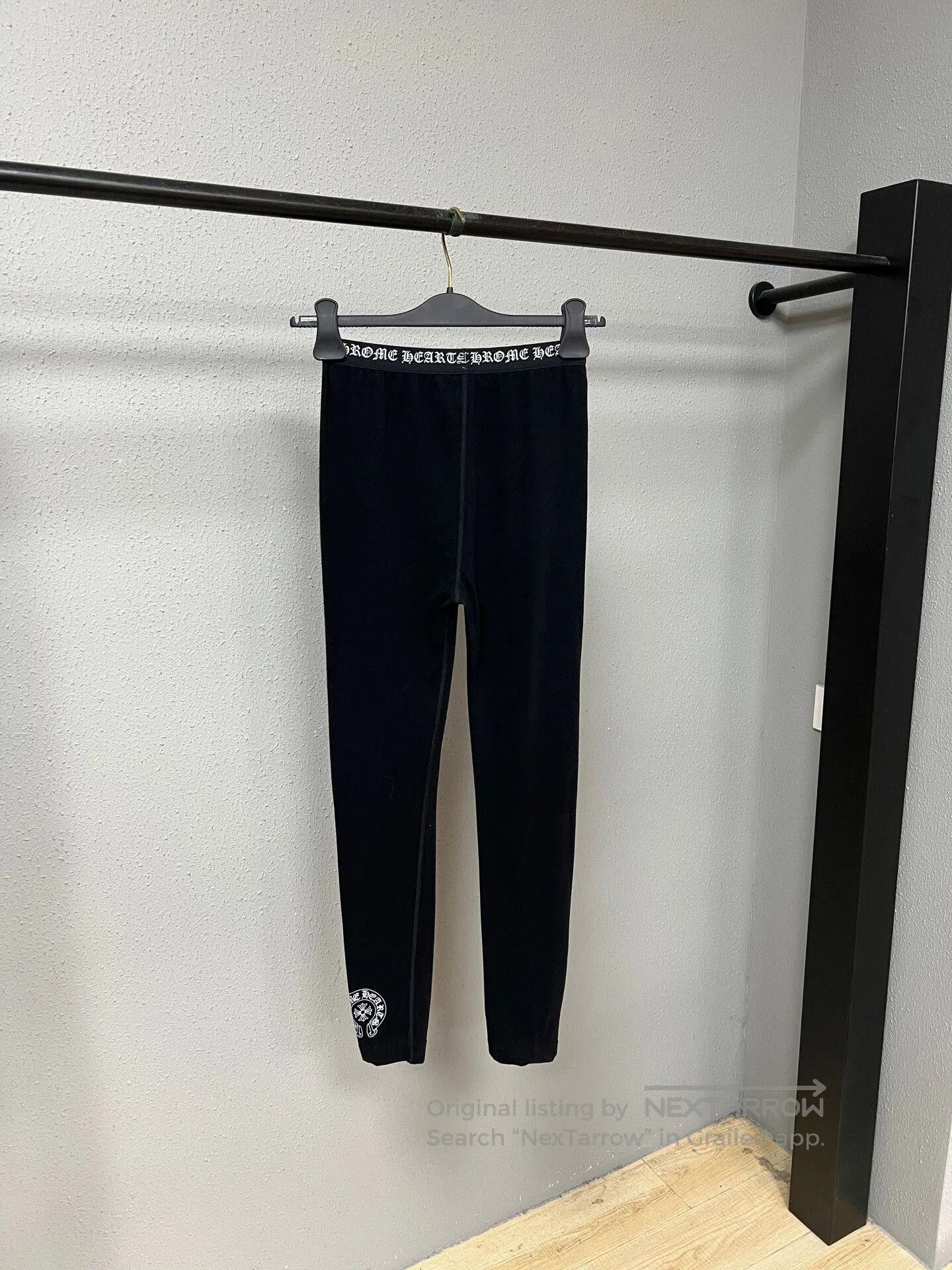 Chrome Hearts Black Yoga Pants Size L.