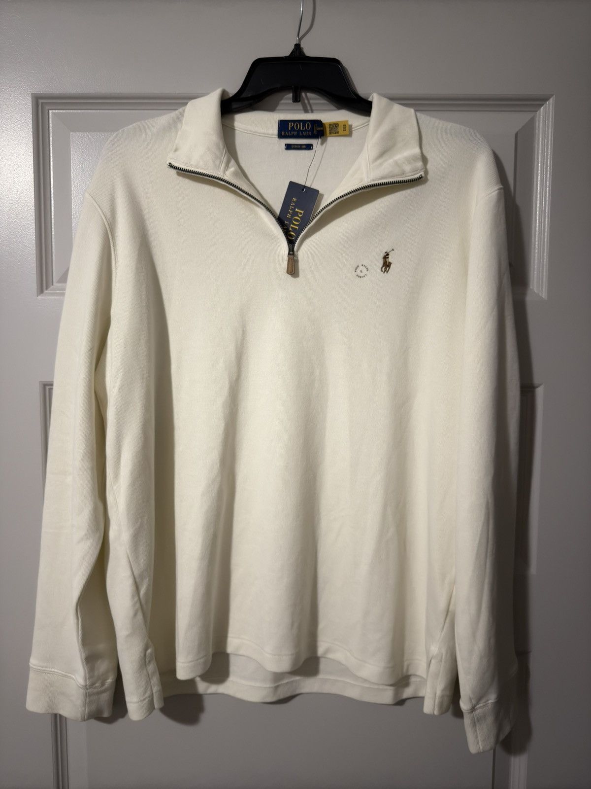 Polo Ralph Lauren Cream Polo zip up sweater Size US L / EU 52-54 / 3 - 1 Thumbnail