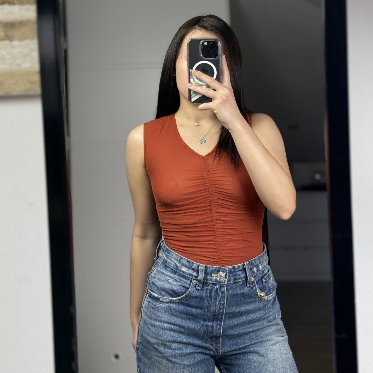 plein sud Plein Sud Jeans Archive Y2K Top Size 38/6 Terracotta France Size S / US 4 / IT 40 - 1 Thumbnail